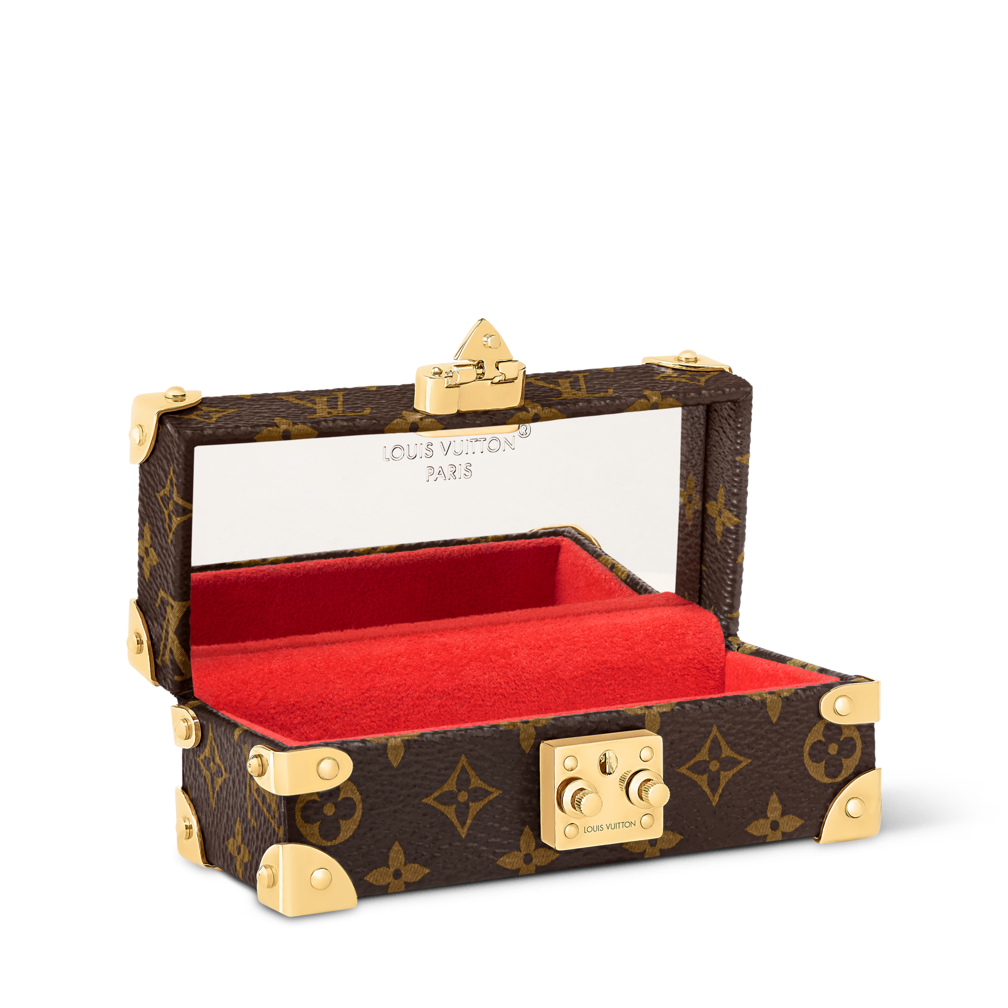 Estuche Trunk para labial Lona Monogram Perfumes y Beauty Accesorios Beauty } | LOUIS VUITTON (Zoom de producto)