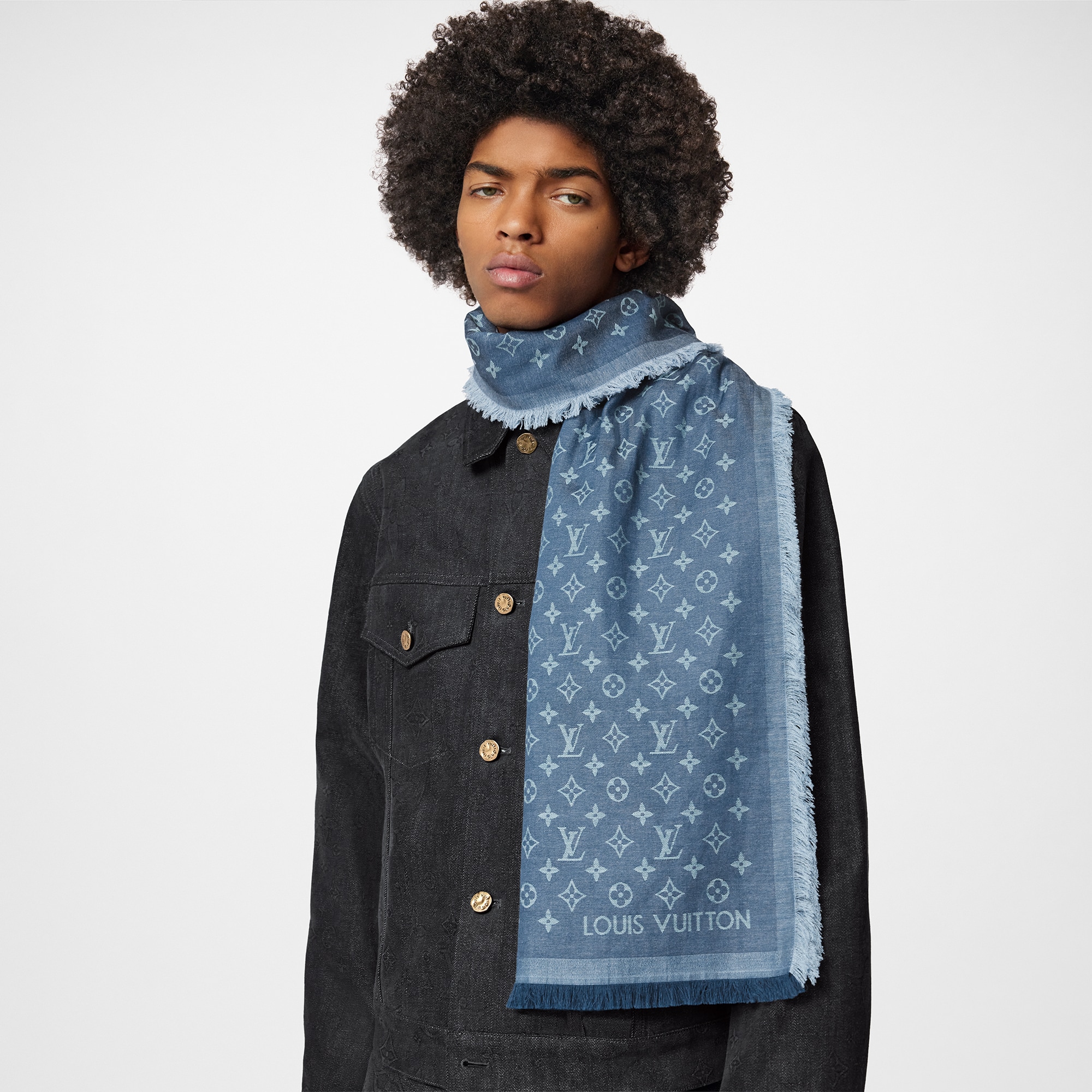 Étole Monogram Essential S00 Hombre Accesorios Bufandas | LOUIS VUITTON (Zoom de producto)