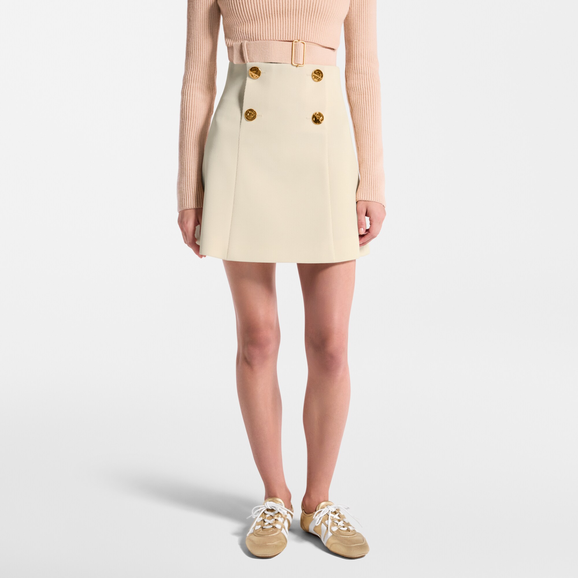 Falda con botones repujados  Mujer Prêt-à-Porter Faldas y pantalones cortos | LOUIS VUITTON (Zoom de producto)