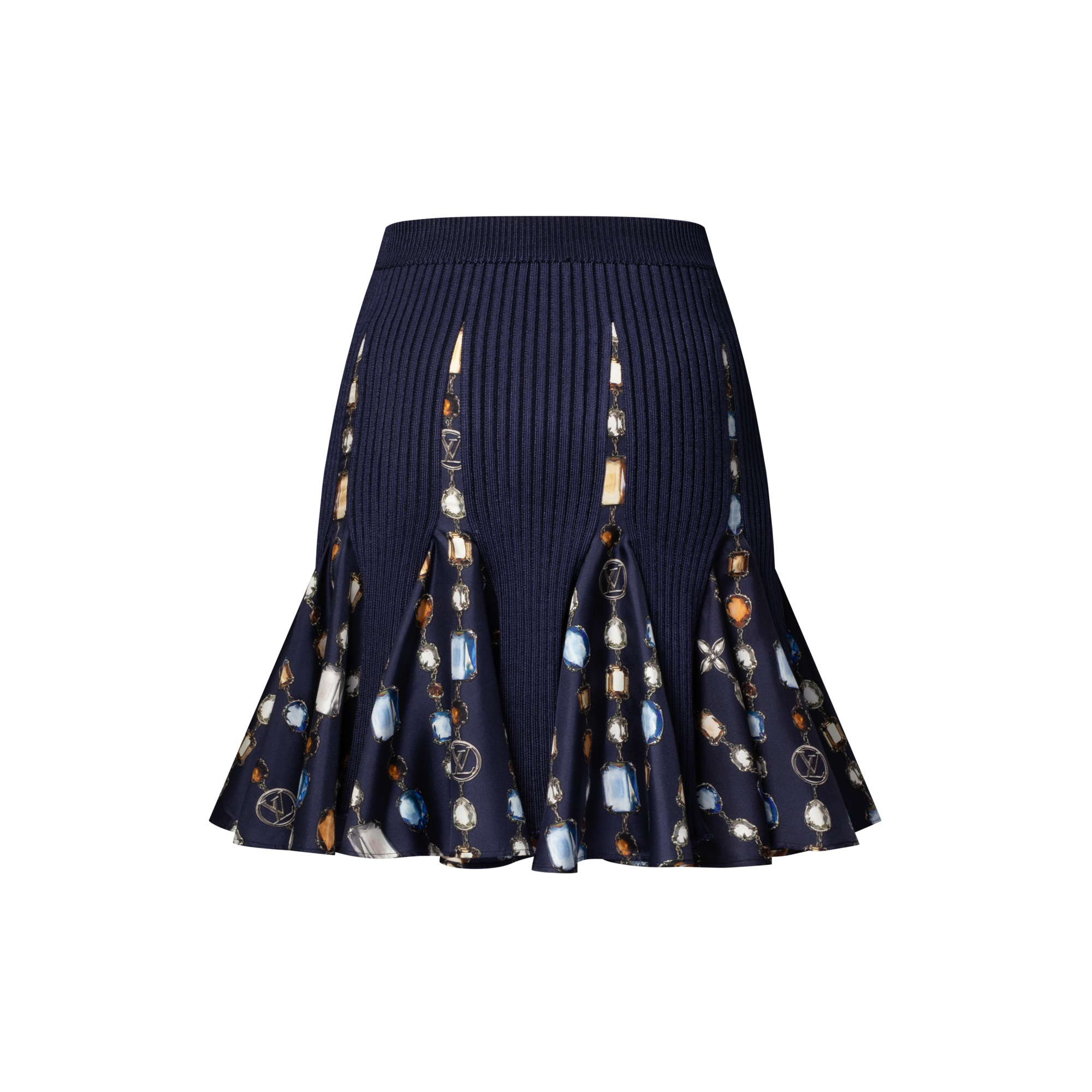 Falda de punto con motivo de collar  Mujer Prêt-à-Porter Faldas y pantalones cortos | LOUIS VUITTON (Zoom de producto)