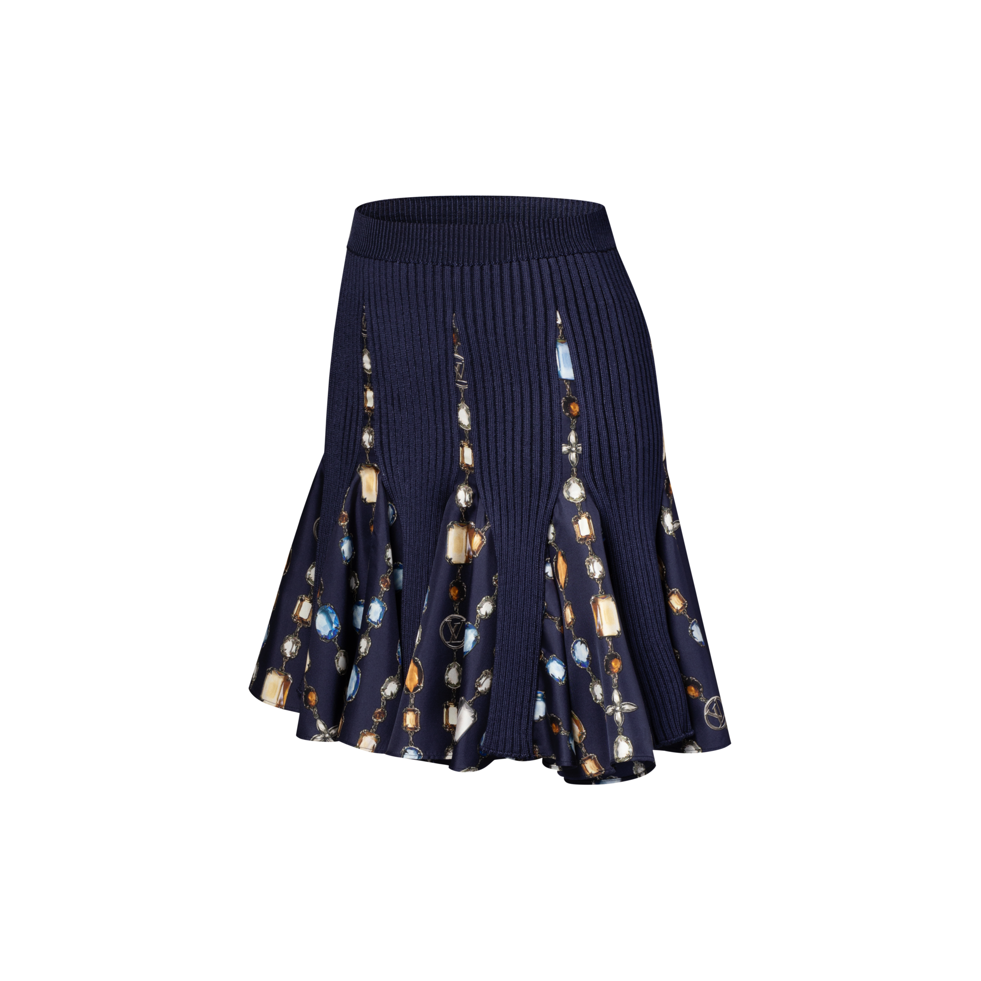 Falda de punto con motivo de collar  Mujer Prêt-à-Porter Faldas y pantalones cortos | LOUIS VUITTON (Zoom de producto)