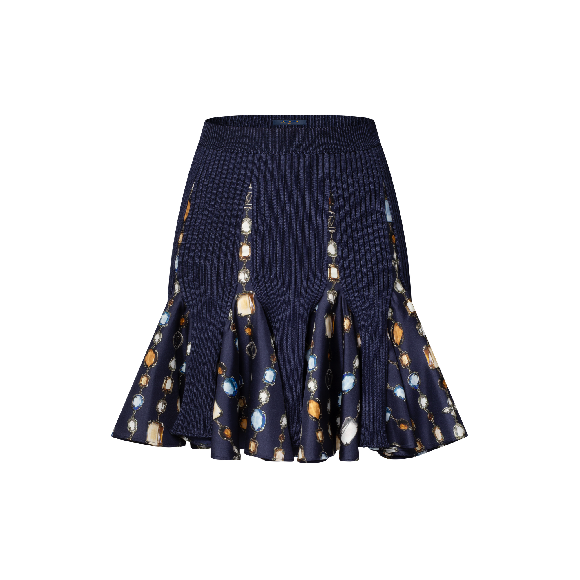 Falda de punto con motivo de collar  Mujer Prêt-à-Porter Faldas y pantalones cortos | LOUIS VUITTON (Zoom de producto)