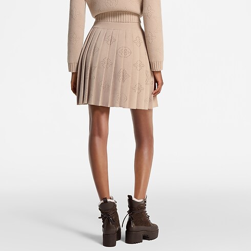 Falda de punto Mahina Monogram plisada Mujer Prêt-à-Porter Faldas y pantalones cortos | LOUIS VUITTON (Zoom de producto)