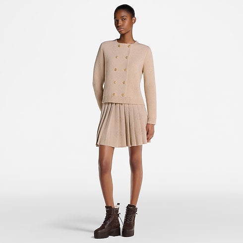 Falda de punto Mahina Monogram plisada Mujer Prêt-à-Porter Faldas y pantalones cortos | LOUIS VUITTON (Zoom de producto)