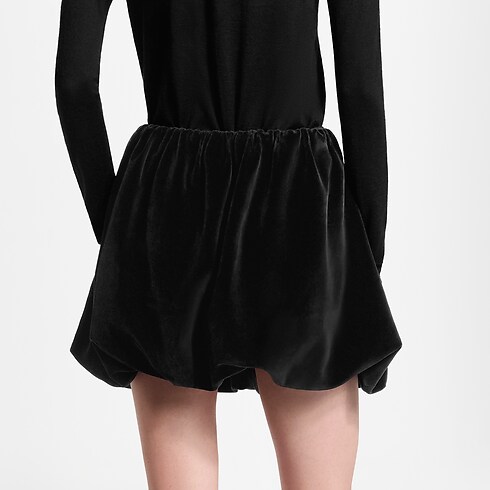Falda globo de terciopelo Mujer Novedades Mujer } | LOUIS VUITTON (Zoom de producto)