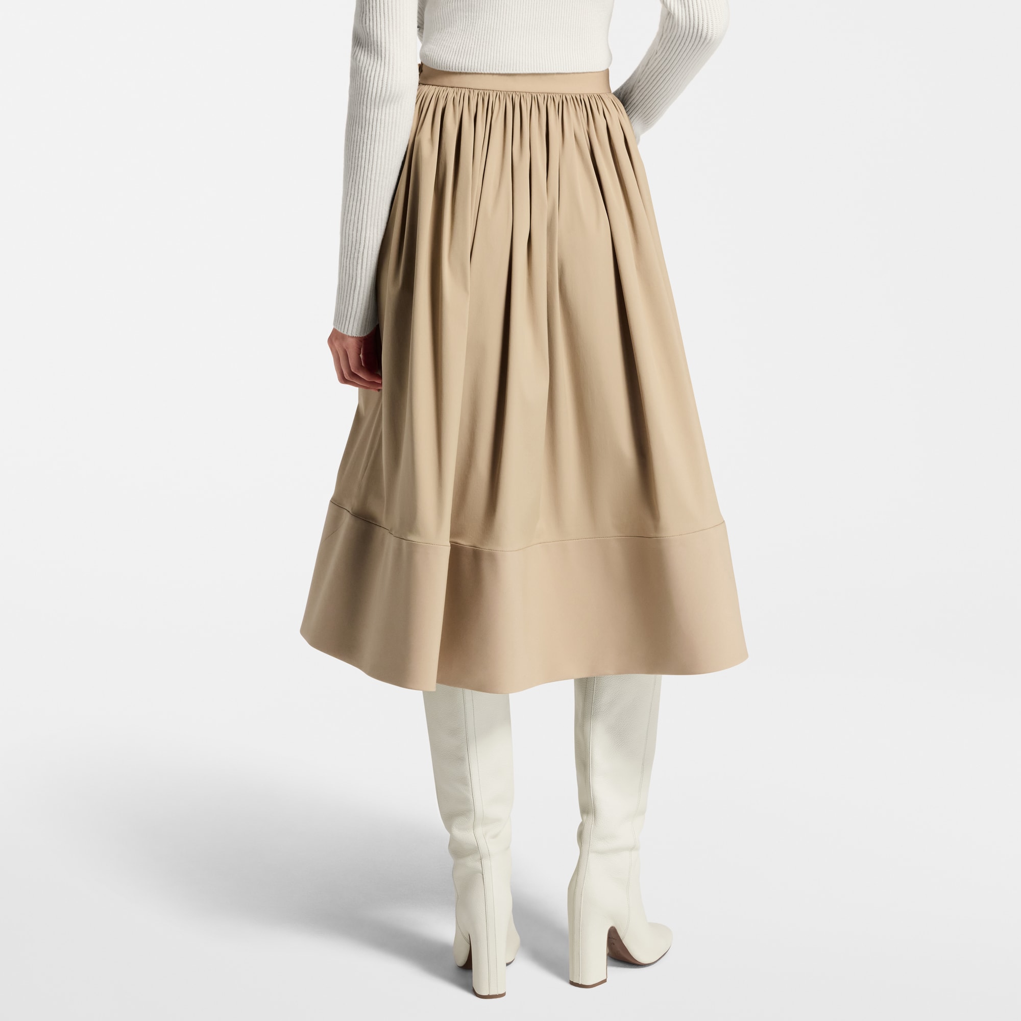 Falda midi con bajo XL  Mujer Prêt-à-Porter Faldas y pantalones cortos | LOUIS VUITTON (Zoom de producto)
