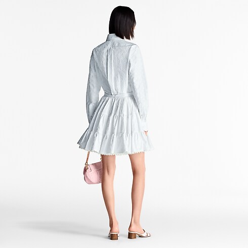 Falda Monogram en fil coupé Mujer Prêt-à-Porter Faldas y pantalones cortos | LOUIS VUITTON (Zoom de producto)