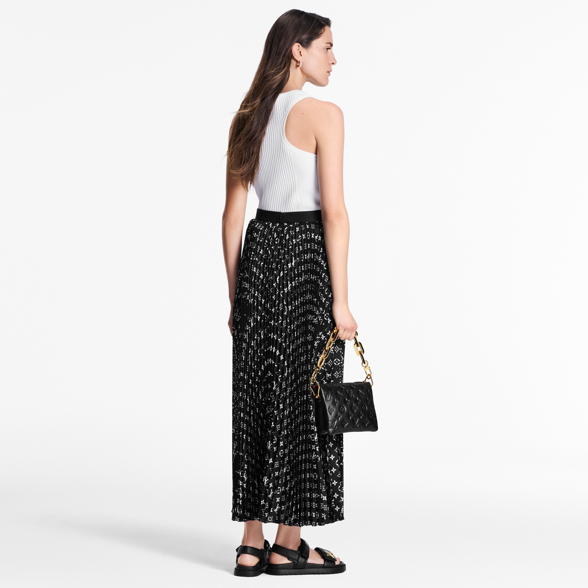 Falda plisada Monogram  Mujer Prêt-à-Porter Faldas y pantalones cortos | LOUIS VUITTON (Zoom de producto)