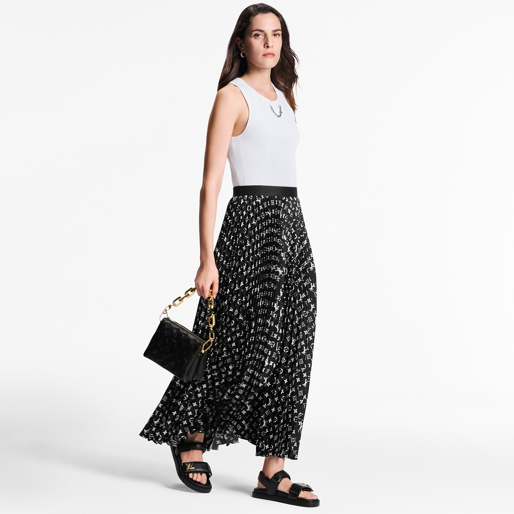 Falda plisada Monogram  Mujer Prêt-à-Porter Faldas y pantalones cortos | LOUIS VUITTON (Zoom de producto)