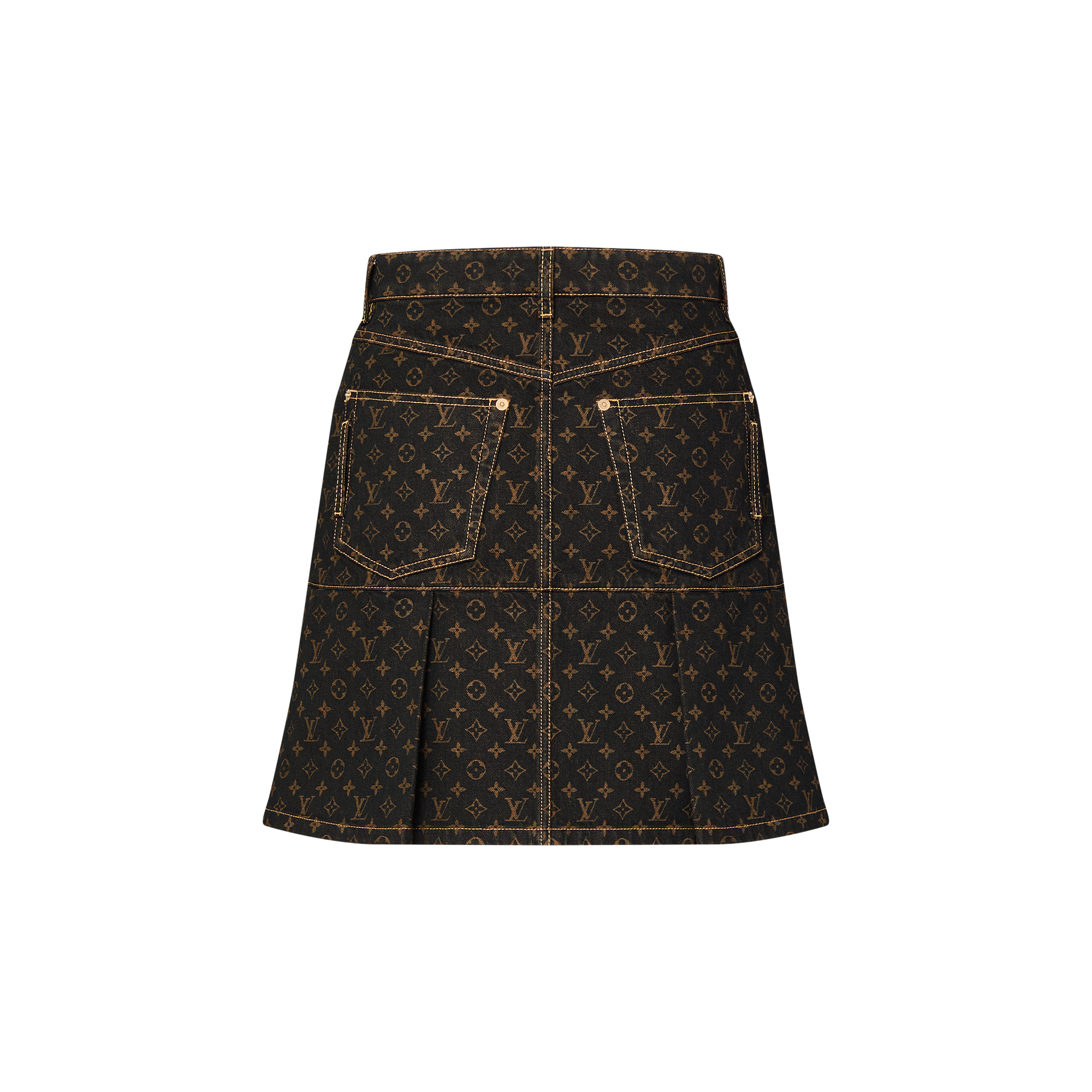 Falda vaquera Monogram plisada  Mujer Prêt-à-Porter Faldas y pantalones cortos | LOUIS VUITTON (Zoom de producto)