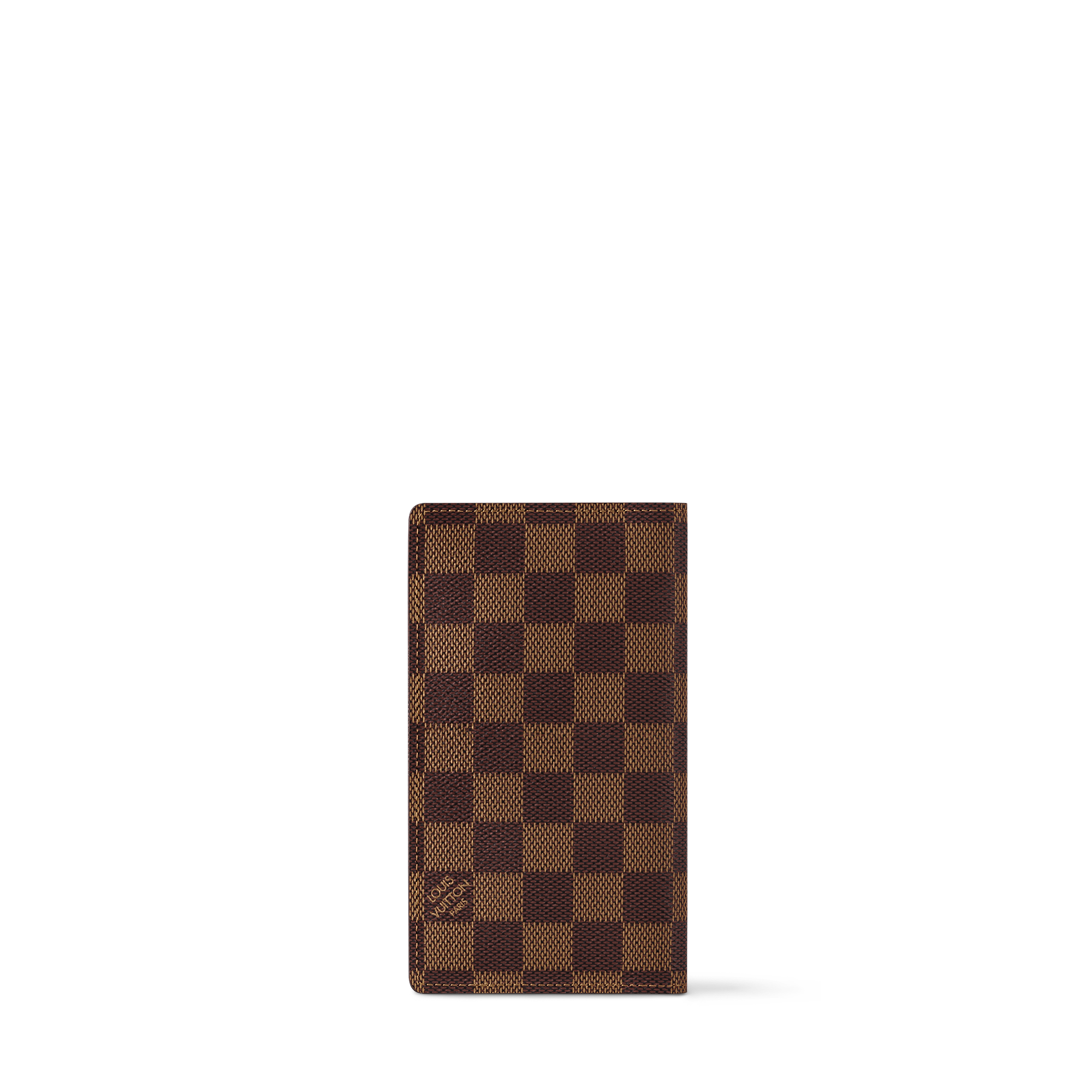 Funda de agenda de bolsillo Lona Damier Ebène Bolsos y pequeña marroquinería Personalización de artículos de cuero } | LOUIS VUITTON (Zoom de producto)