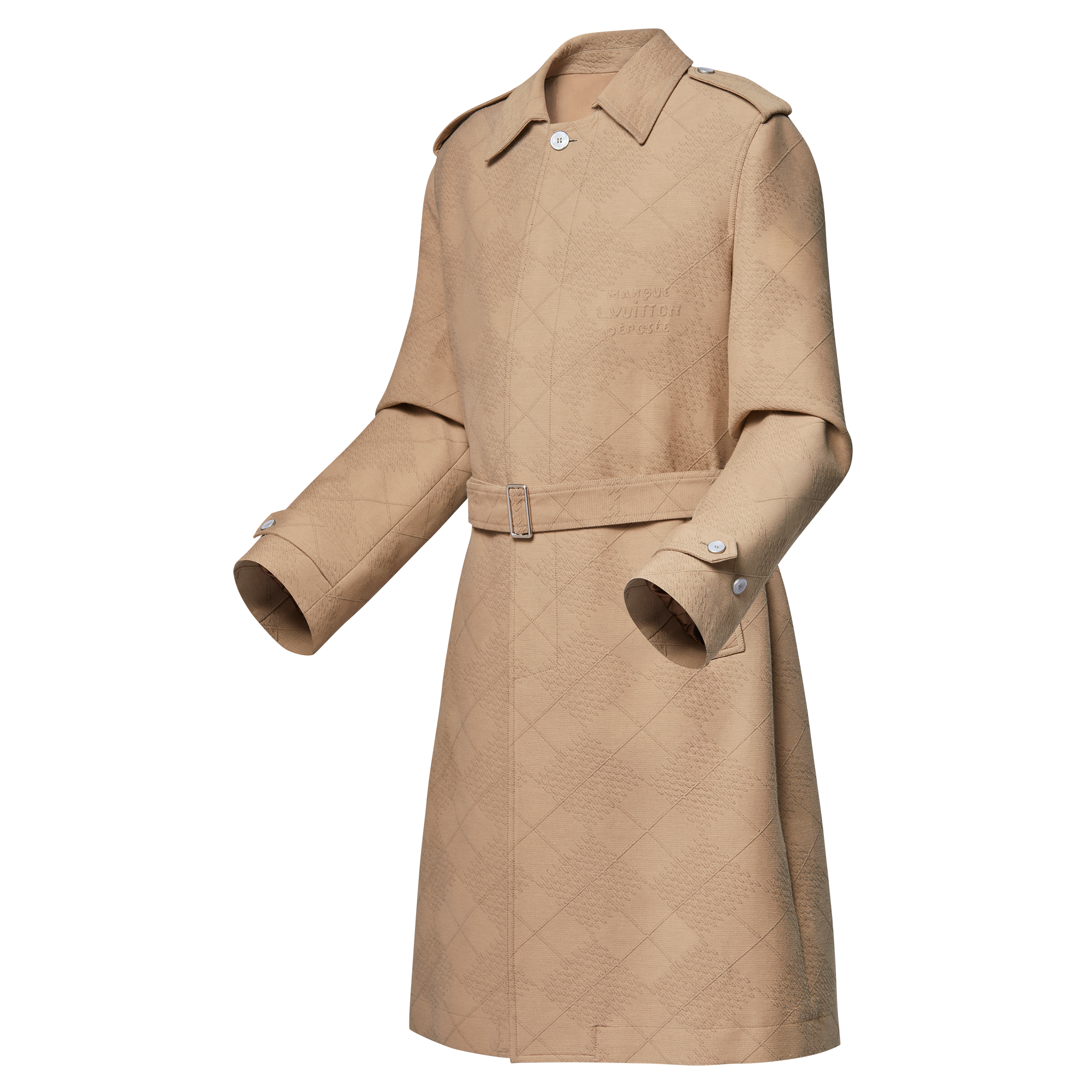Gabardina en mezcla de algodón y seda  Hombre Prêt-à-Porter Cazadoras y abrigos | LOUIS VUITTON (Zoom de producto)