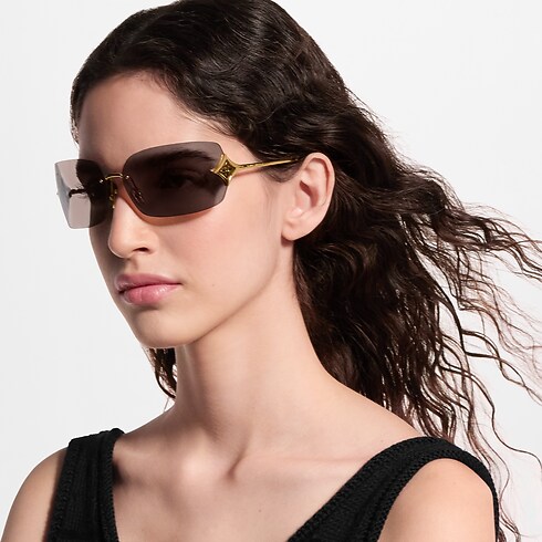 Gafas de sol Curvy Flower Rectangle S00 Mujer Accesorios Gafas | LOUIS VUITTON (Zoom de producto)