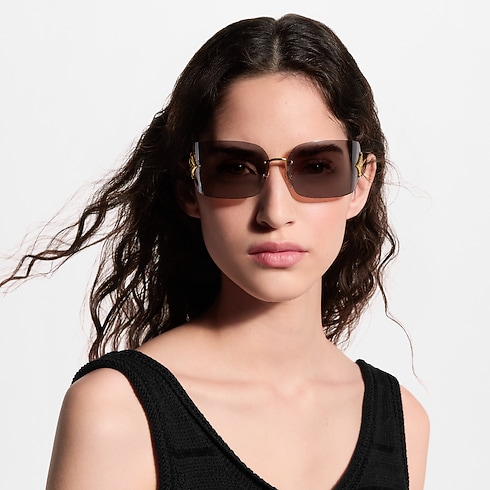 Gafas de sol Curvy Flower Rectangle S00 Mujer Accesorios Gafas | LOUIS VUITTON (Zoom de producto)