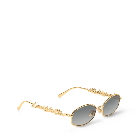 Gafas de sol LV Script Metal Round S00 Mujer Accesorios Gafas de sol | LOUIS VUITTON (Zoom de producto)