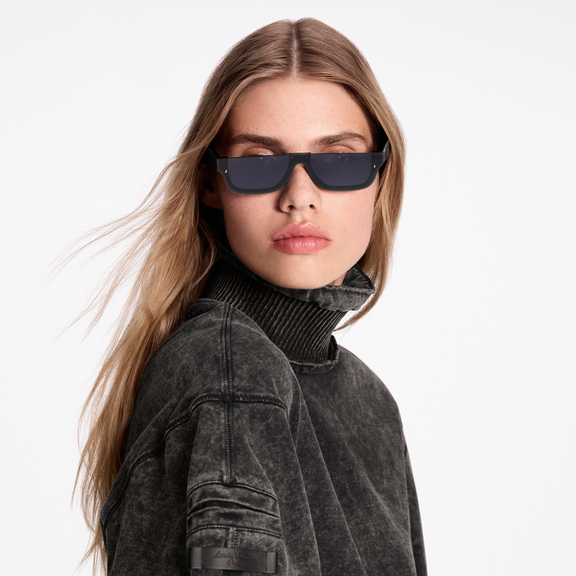 Gafas de sol LV Script Rectangle S00 Mujer Accesorios Gafas de sol | LOUIS VUITTON (Zoom de producto)