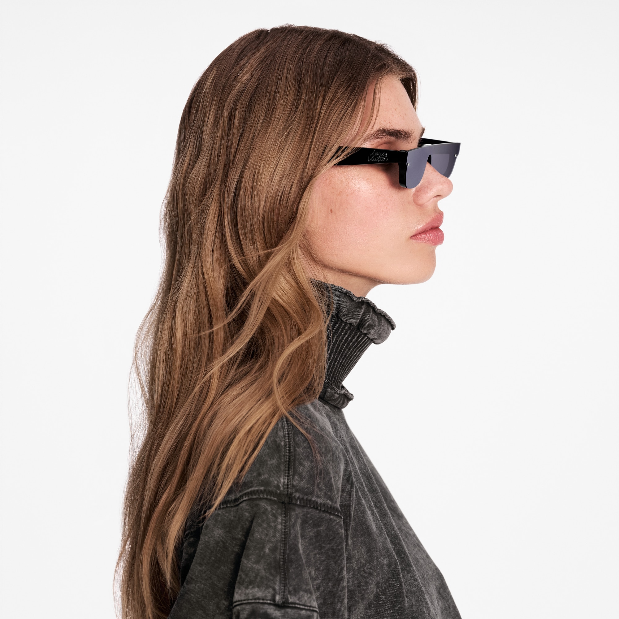 Gafas de sol LV Script Rectangle S00 Mujer Accesorios Gafas de sol | LOUIS VUITTON (Zoom de producto)