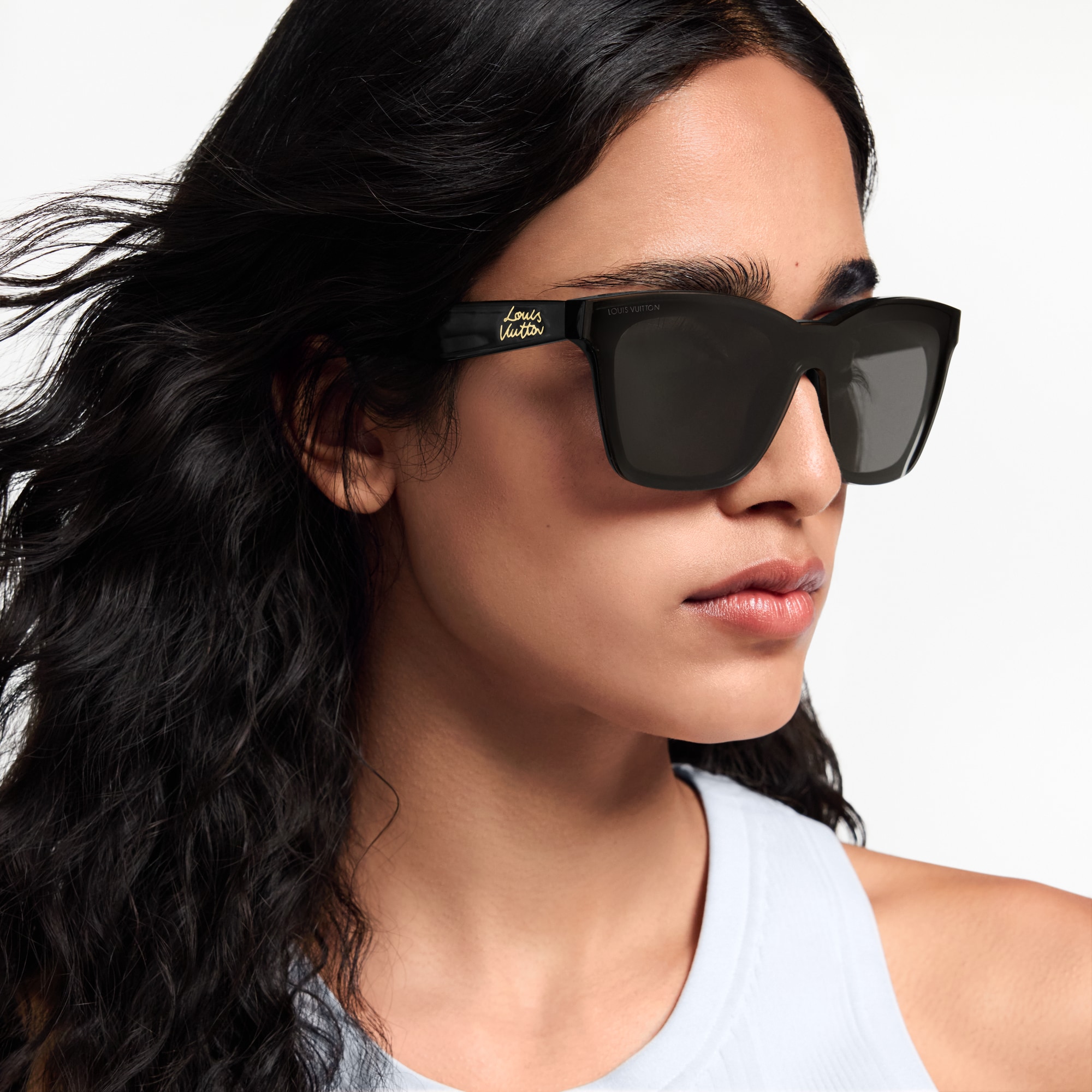 Gafas de sol LV Script Square S00 Mujer Accesorios Gafas de sol | LOUIS VUITTON (Zoom de producto)