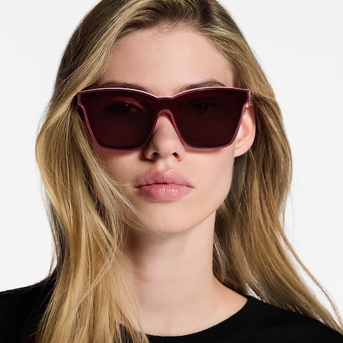 Gafas de sol LV Script Square S00 Mujer Accesorios Gafas de sol | LOUIS VUITTON (Zoom de producto)