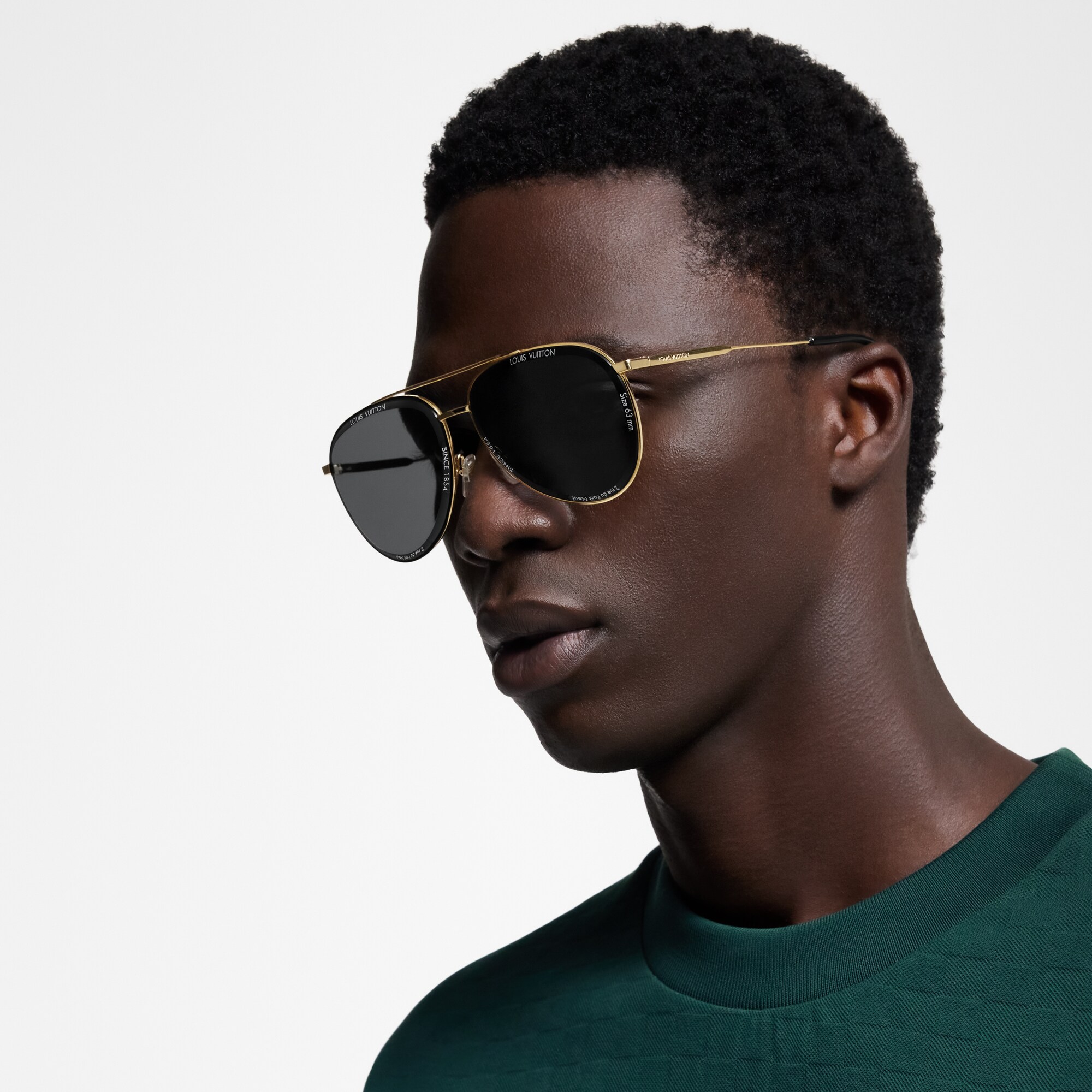 Gafas de sol LV Super Vision Metal Pilot S00 Hombre Accesorios Gafas de sol | LOUIS VUITTON (Zoom de producto)