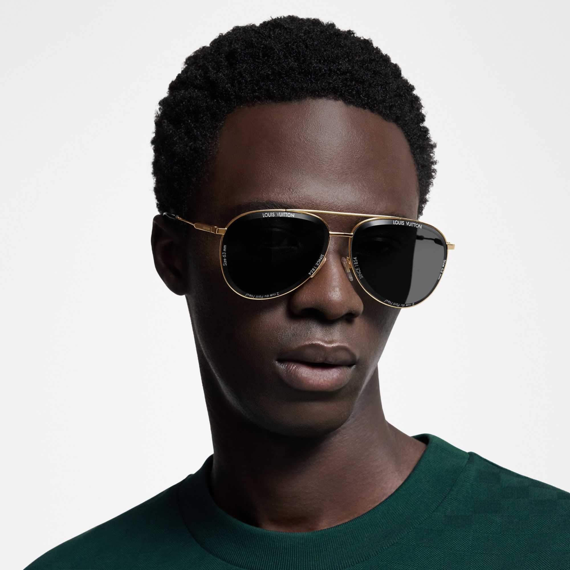 Gafas de sol LV Super Vision Metal Pilot S00 Hombre Accesorios Gafas de sol | LOUIS VUITTON (Zoom de producto)