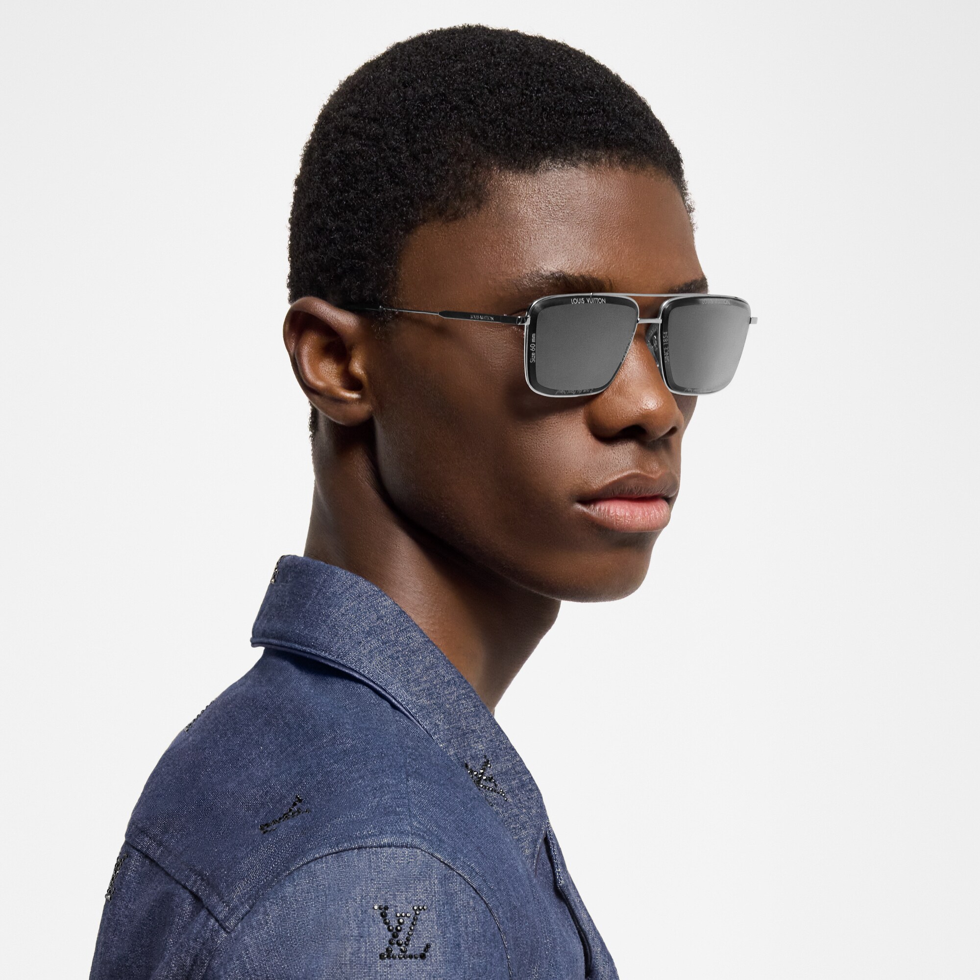 Gafas de sol LV Super Vision Metal Square S00 Hombre Accesorios Gafas de sol | LOUIS VUITTON (Zoom de producto)