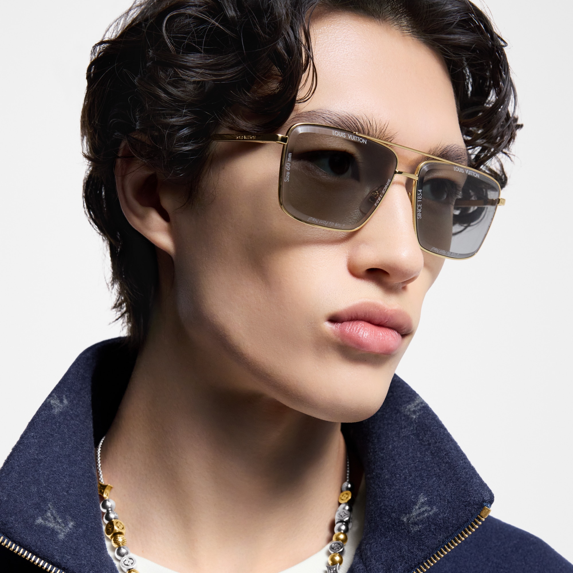 Gafas de sol LV Super Vision Metal Square S00 Hombre Accesorios Gafas de sol | LOUIS VUITTON (Zoom de producto)