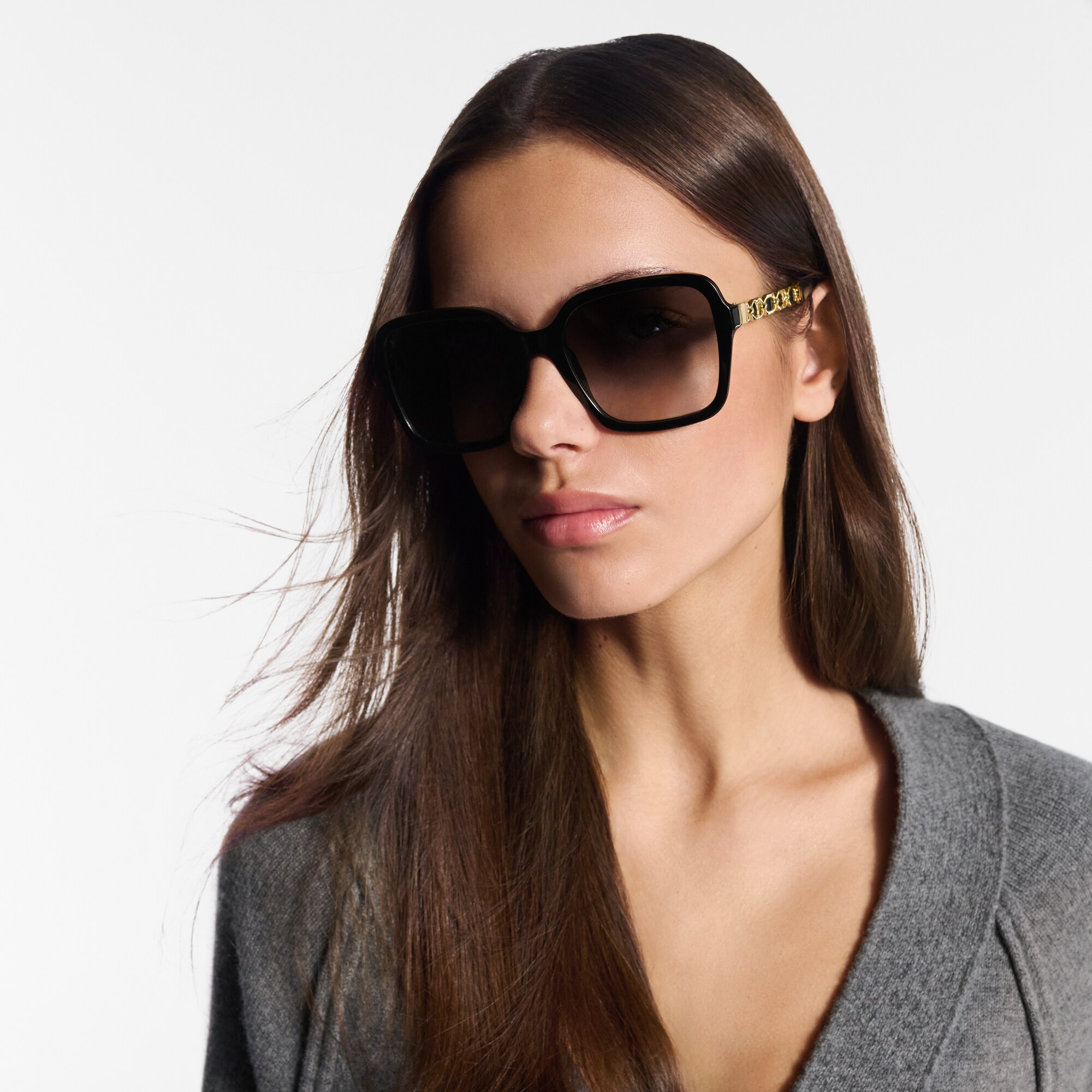Gafas de sol My LV Chain Braided Maxi Square S00 Mujer Accesorios Gafas de sol | LOUIS VUITTON (Zoom de producto)