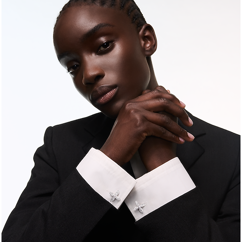 Gemelos Idylle Blossom de oro blanco y diamantes Les Extraordinaires Joyería Pendientes | LOUIS VUITTON (Zoom de producto)