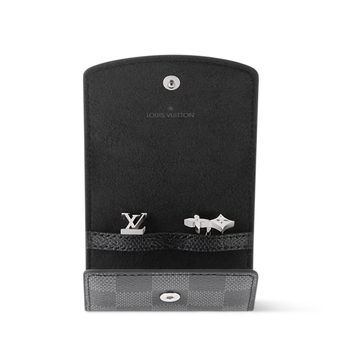 Gemelos Monogram Row S00 Hombre Joyería Toda la bisutería | LOUIS VUITTON (Zoom de producto)