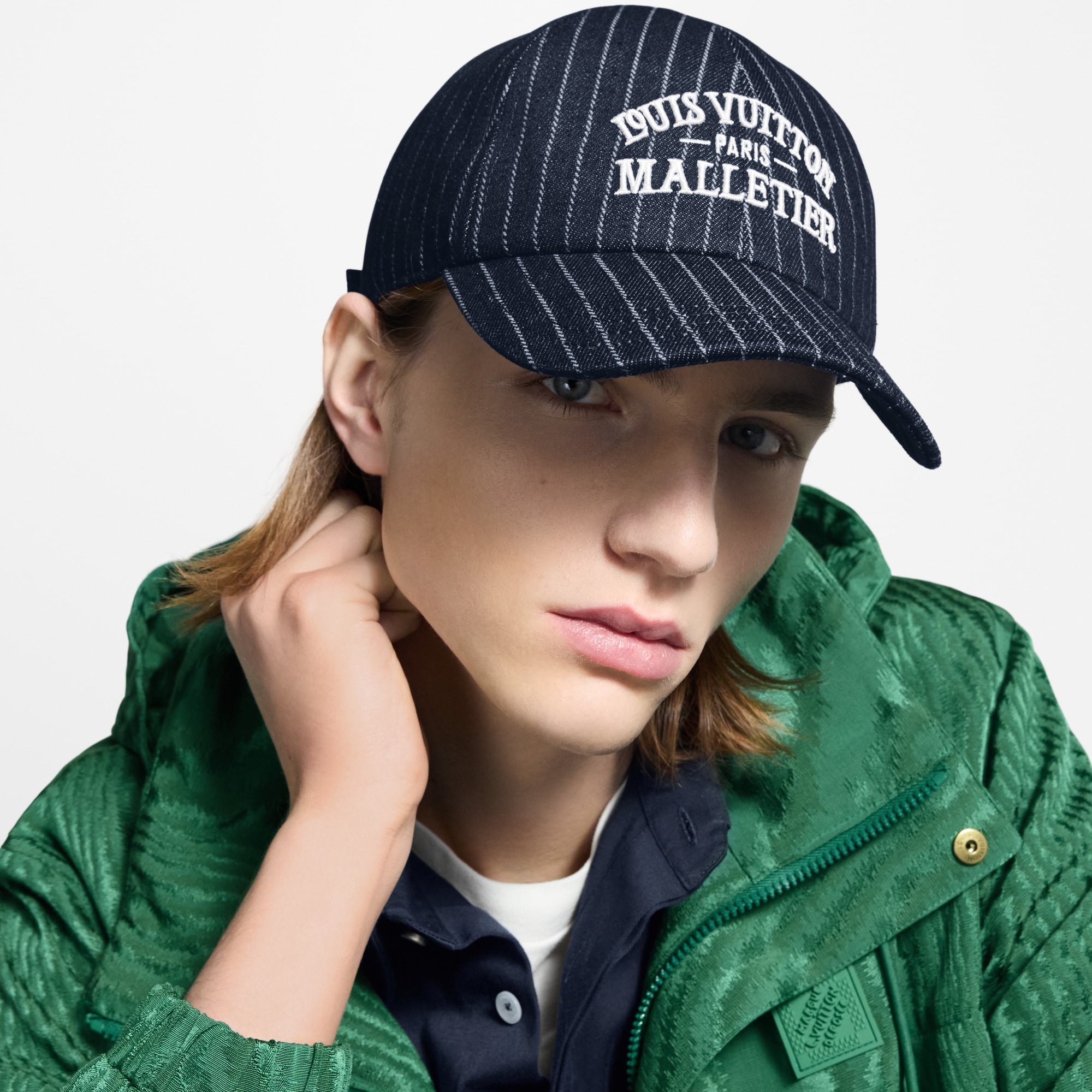 Gorra Denim Stripes S00 Hombre Accesorios Sombreros, Gorros y Guantes | LOUIS VUITTON (Zoom de producto)