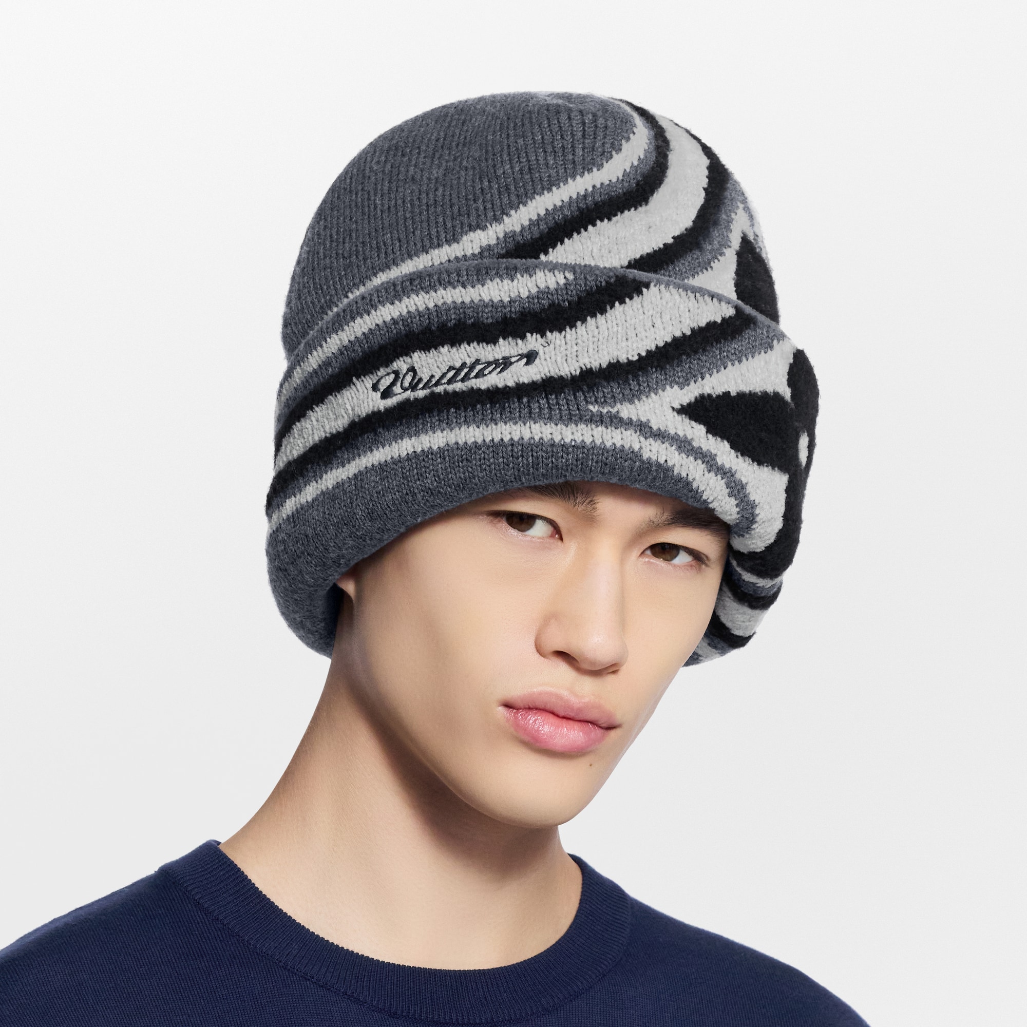 Gorro LV Crush Graphic Flower S00 Hombre Accesorios Sombreros, Gorros y Guantes | LOUIS VUITTON (Zoom de producto)