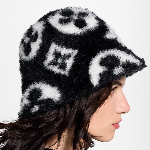 Gorro LV Fluffy Monogram S00 Mujer Accesorios Sombreros y Gorras | LOUIS VUITTON (Zoom de producto)