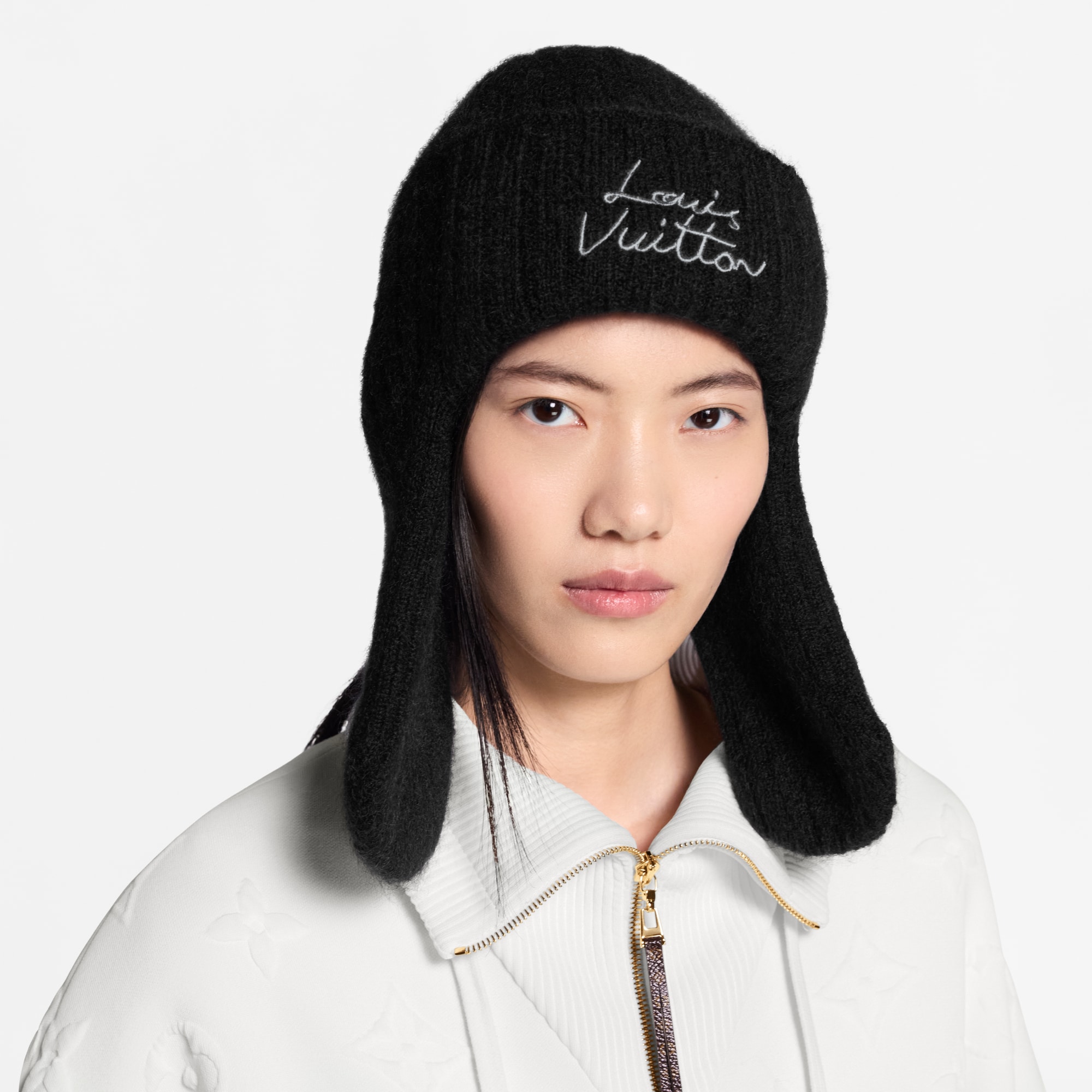 Gorro LV Script S00 Mujer Accesorios Sombreros y Gorras | LOUIS VUITTON (Zoom de producto)