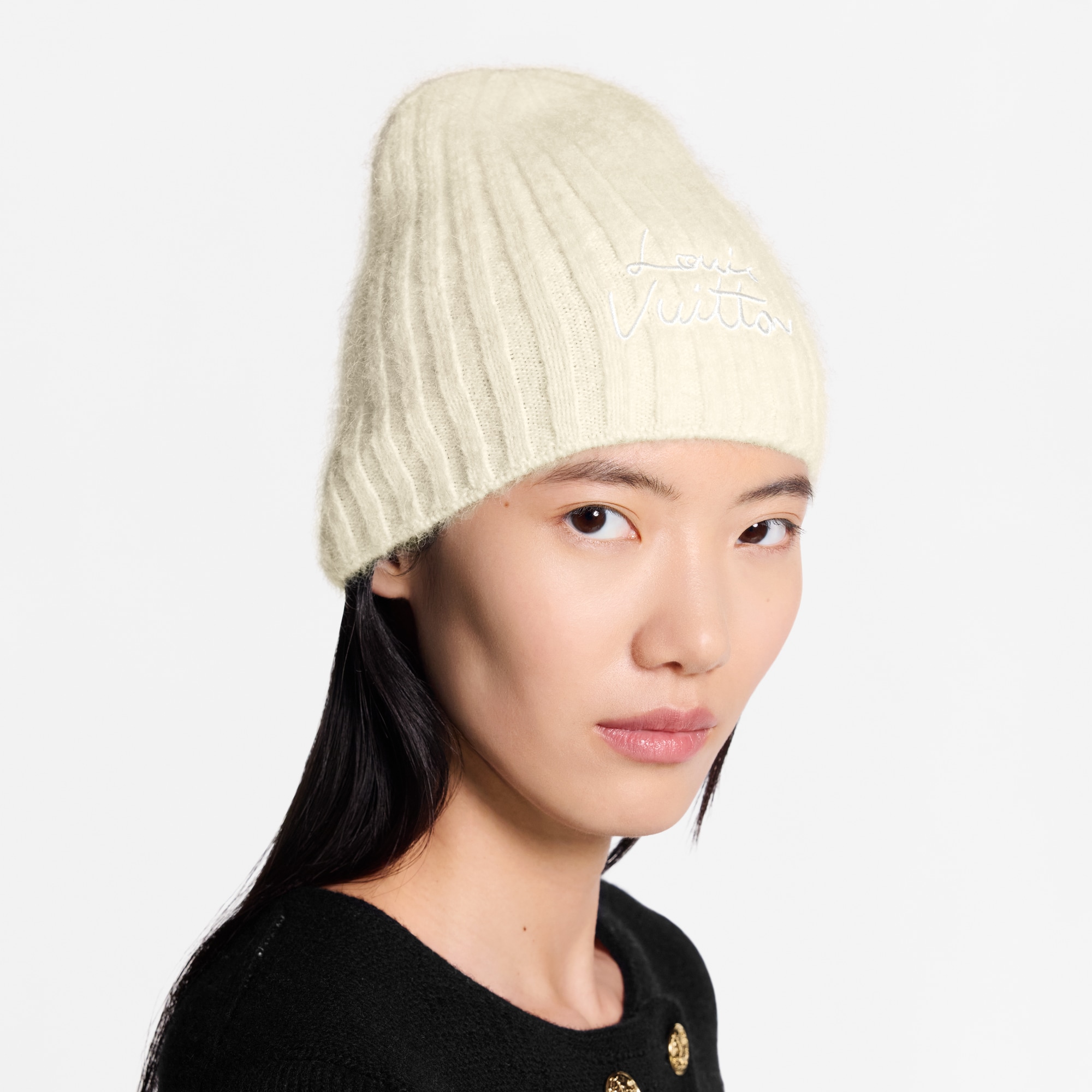 Gorro LV Script S00 Mujer Accesorios Sombreros y Gorras | LOUIS VUITTON (Zoom de producto)