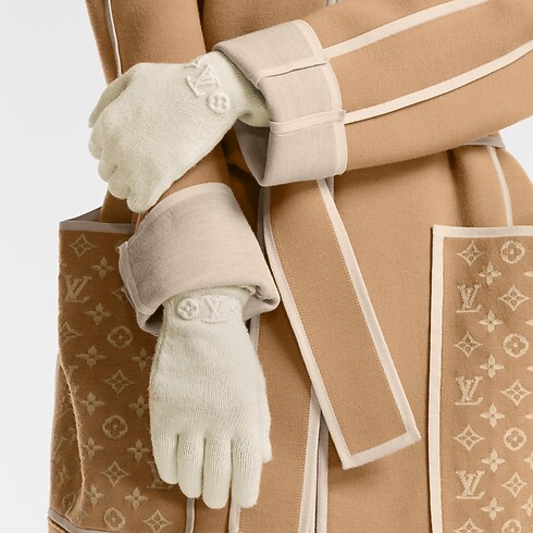 Guantes LV Monogram 3D S00 Mujer Accesorios Sombreros y Gorras | LOUIS VUITTON (Zoom de producto)
