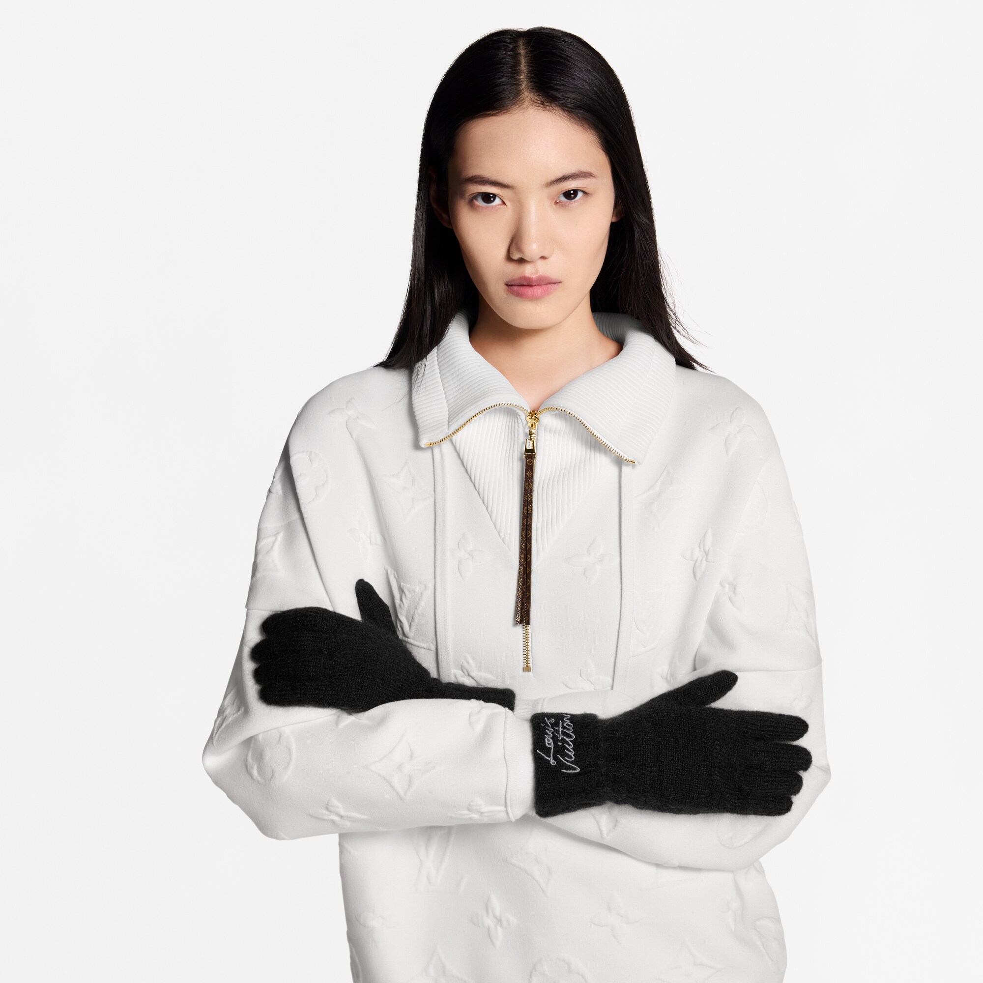 Guantes LV Script S00 Mujer Accesorios Sombreros y Gorras | LOUIS VUITTON (Zoom de producto)