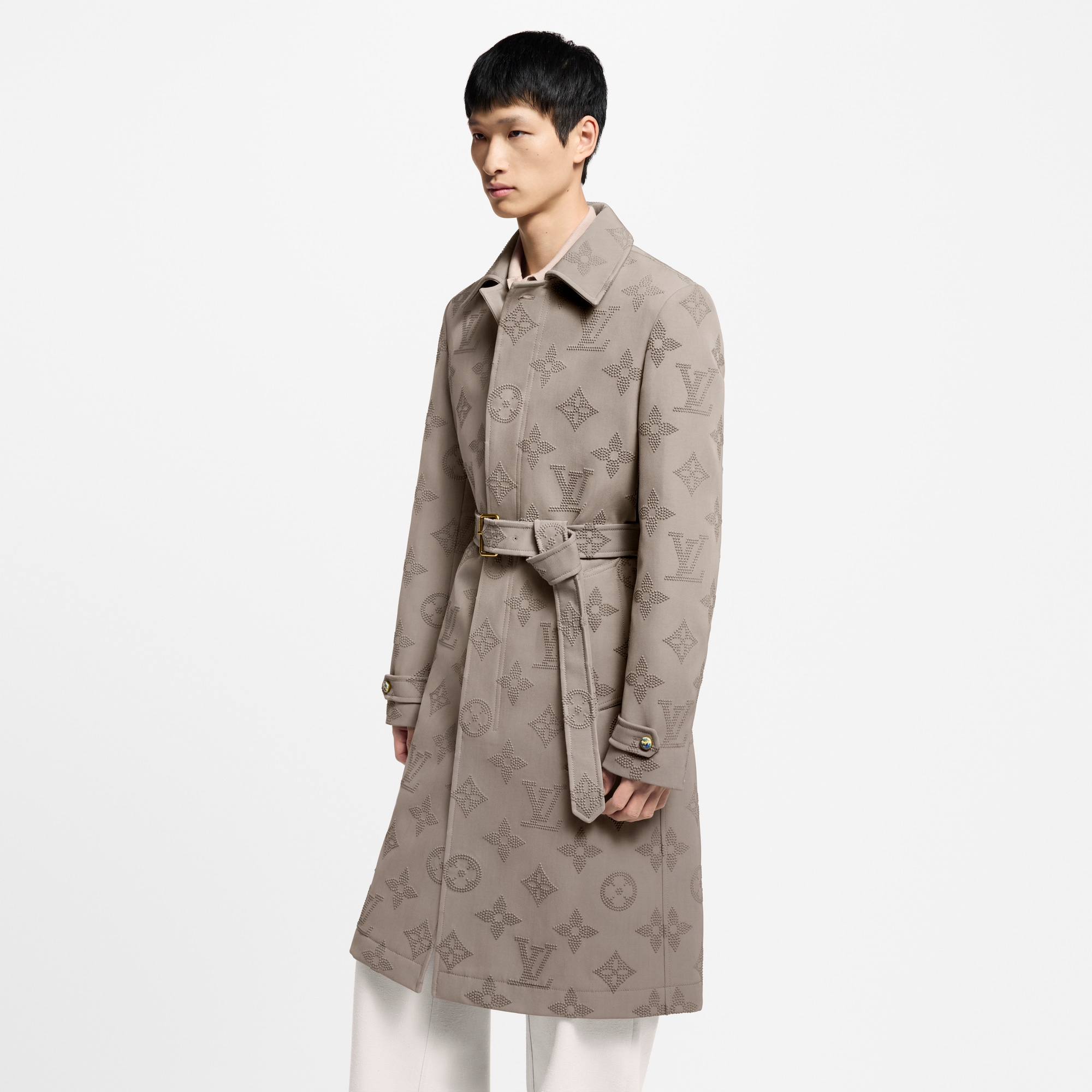 Impermeable con motivo Monogram bordado  Hombre Prêt-à-Porter Cazadoras y abrigos | LOUIS VUITTON (Zoom de producto)