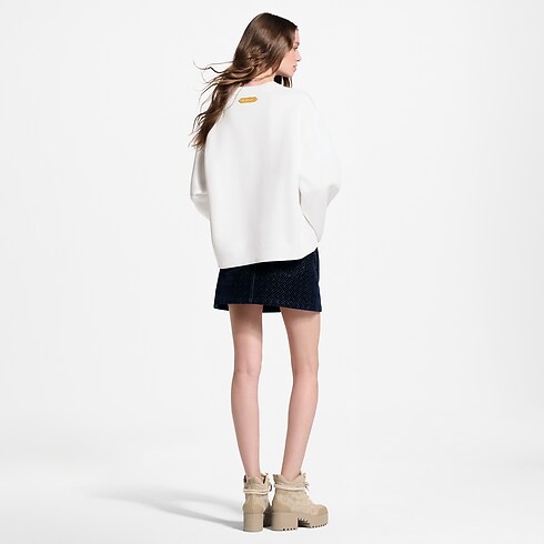 Jersey con distintivo flocado Mujer Prêt-à-Porter Camisetas y sudaderas | LOUIS VUITTON (Zoom de producto)