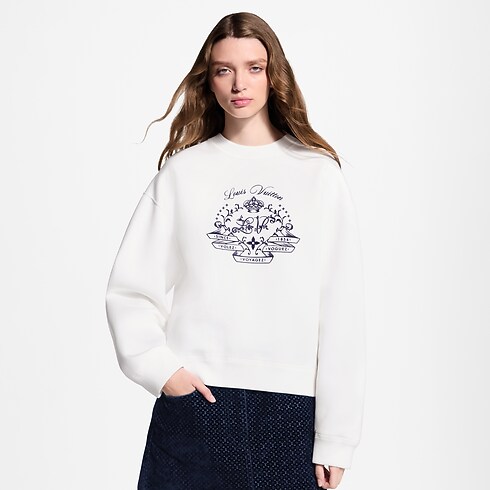 Jersey con distintivo flocado Mujer Prêt-à-Porter Camisetas y sudaderas | LOUIS VUITTON (Zoom de producto)