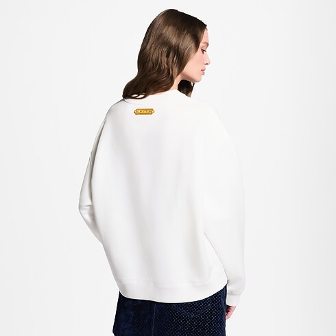 Jersey con distintivo flocado Mujer Prêt-à-Porter Camisetas y sudaderas | LOUIS VUITTON (Zoom de producto)