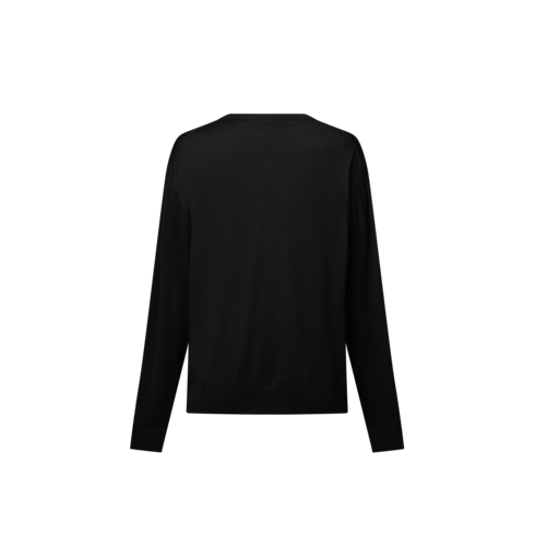 Jersey con inscripción bordada Mujer Prêt-à-Porter Artículos de punto | LOUIS VUITTON (Zoom de producto)