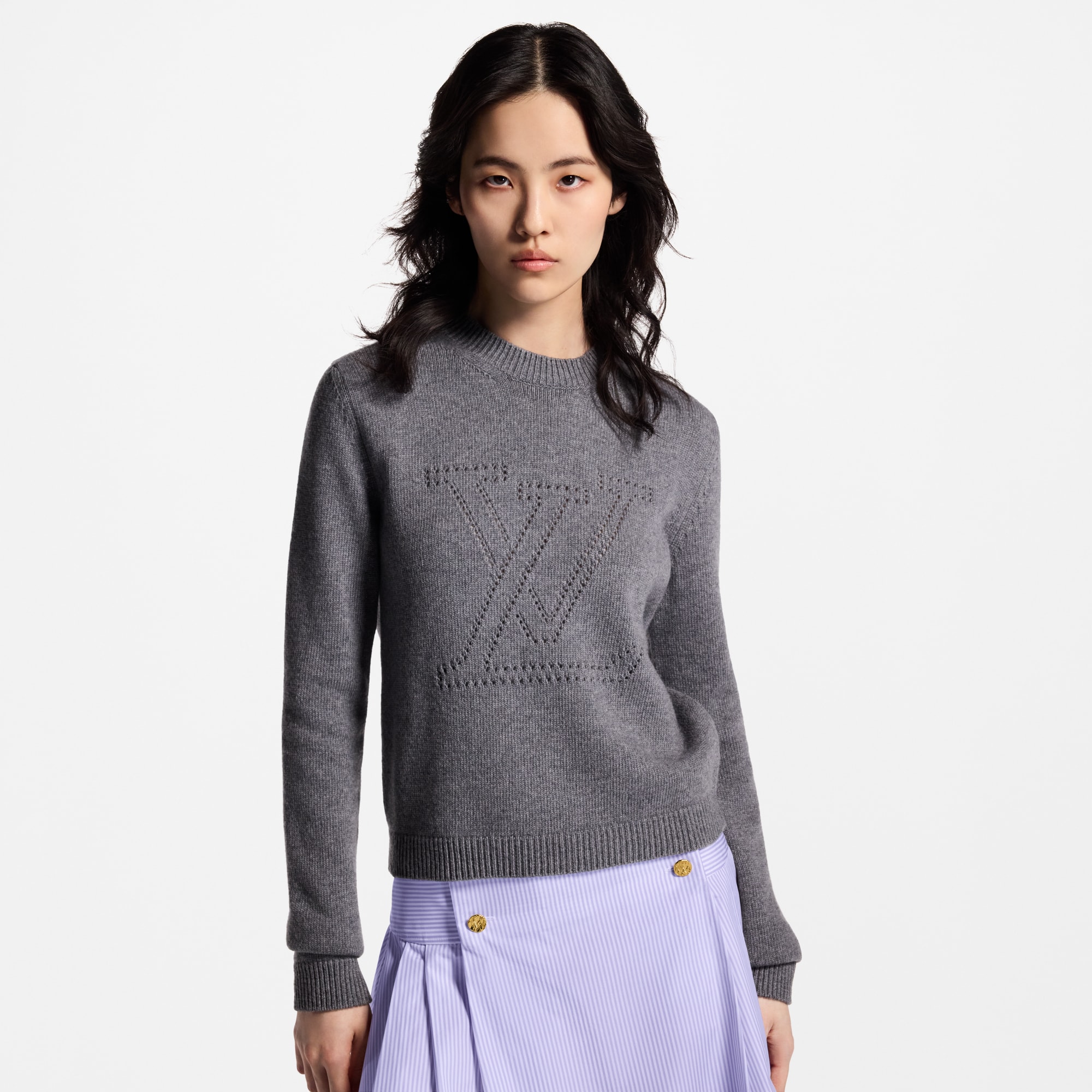 Jersey con logotipo bordado  Mujer Prêt-à-Porter Artículos de punto | LOUIS VUITTON (Zoom de producto)