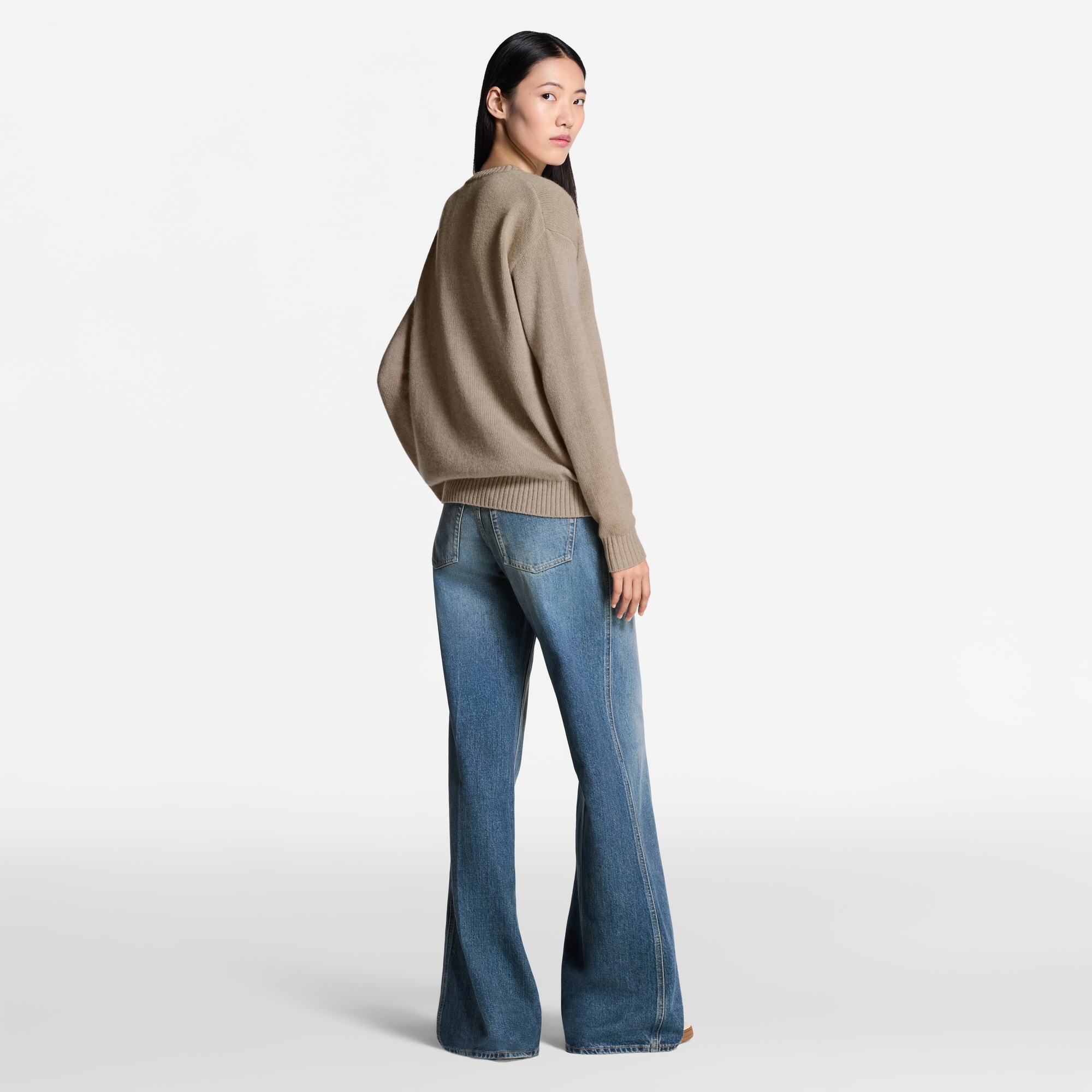 Jersey con logotipo en cursiva  Mujer Prêt-à-Porter Artículos de punto | LOUIS VUITTON (Zoom de producto)