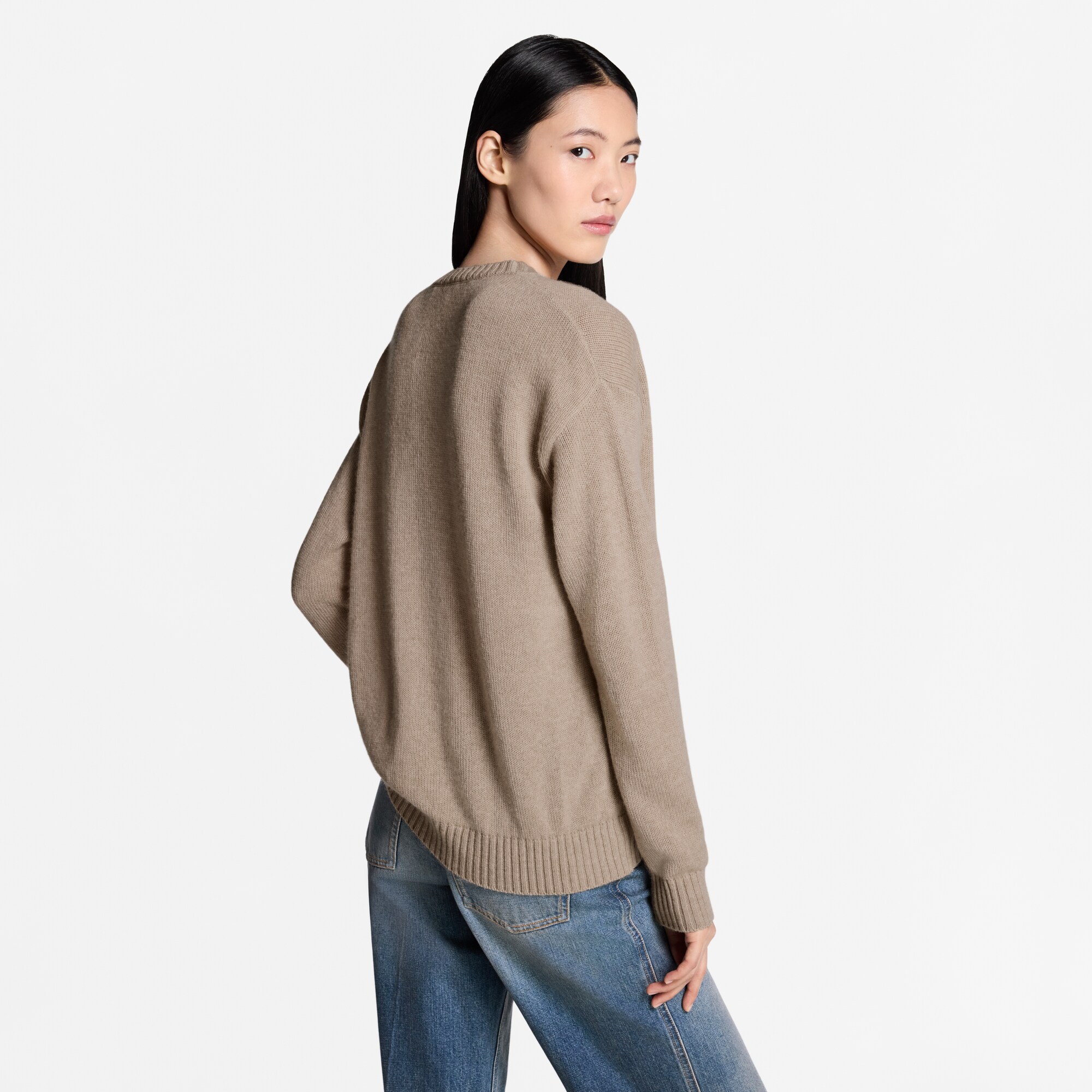 Jersey con logotipo en cursiva  Mujer Prêt-à-Porter Artículos de punto | LOUIS VUITTON (Zoom de producto)