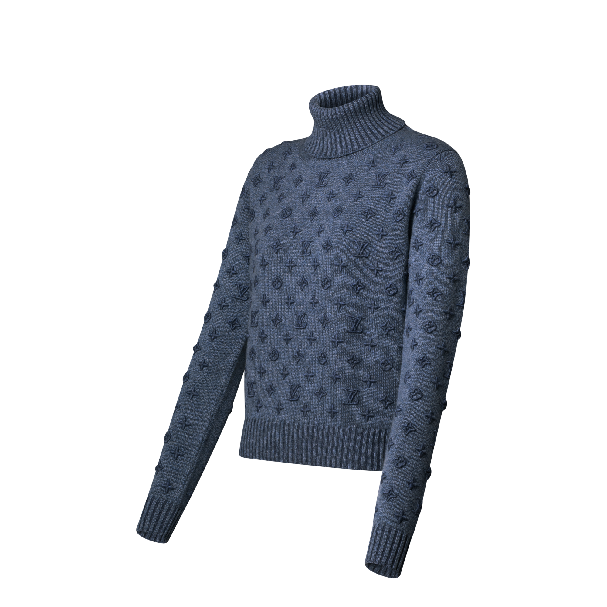 Jersey con motivo 3D y cuello cisne  Mujer Prêt-à-Porter Artículos de punto | LOUIS VUITTON (Zoom de producto)