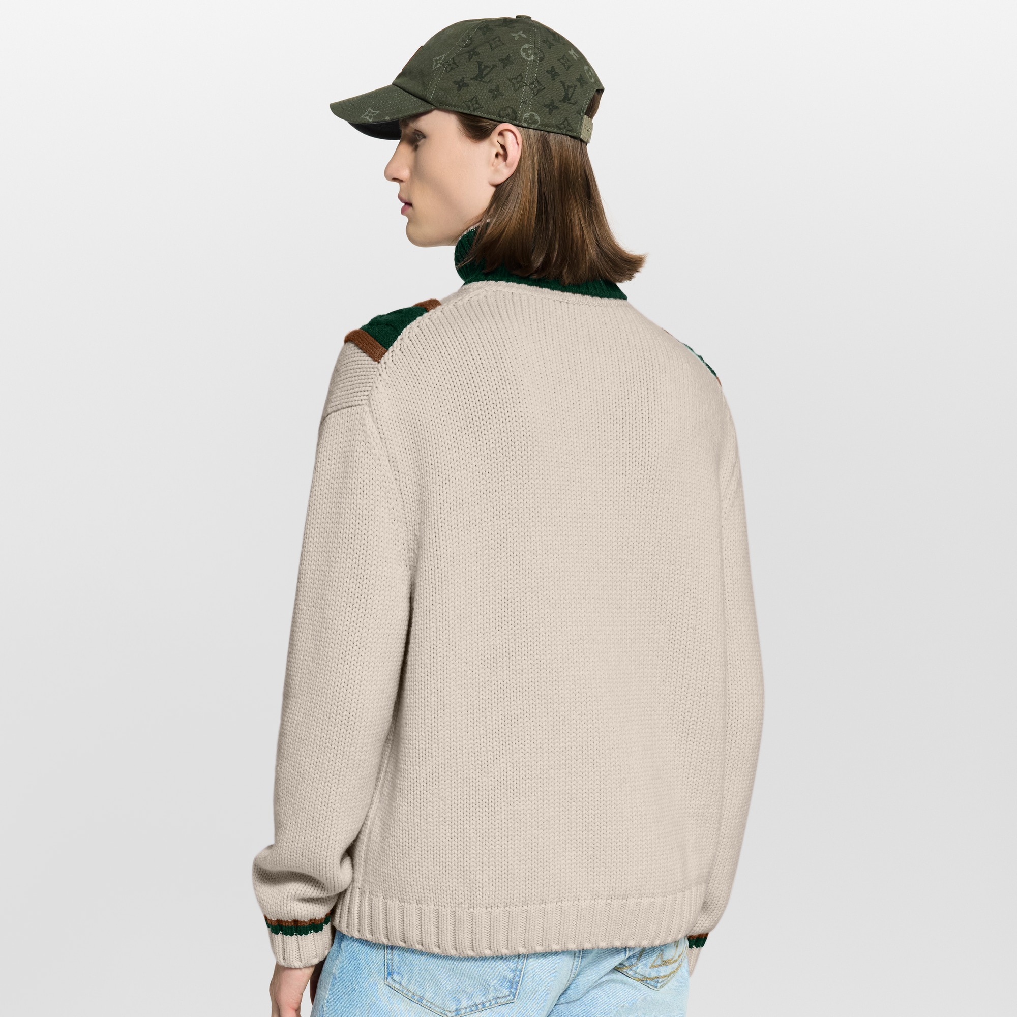 Jersey con punto de ochos a contraste  Hombre Prêt-à-Porter Todo Prêt-à-Porter | LOUIS VUITTON (Zoom de producto)