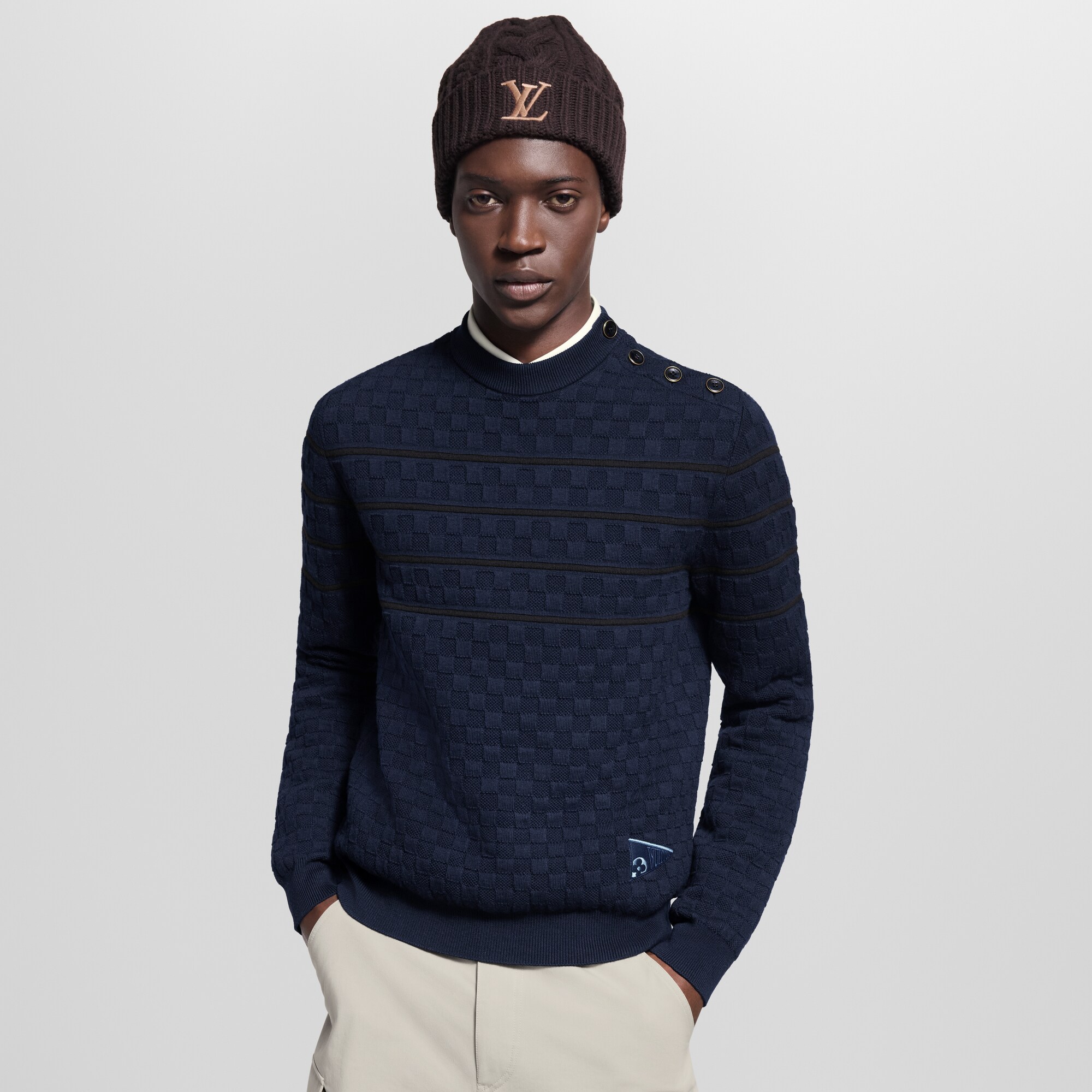 Jersey Damier con motivo de rayas  Hombre Prêt-à-Porter Todo Prêt-à-Porter | LOUIS VUITTON (Zoom de producto)