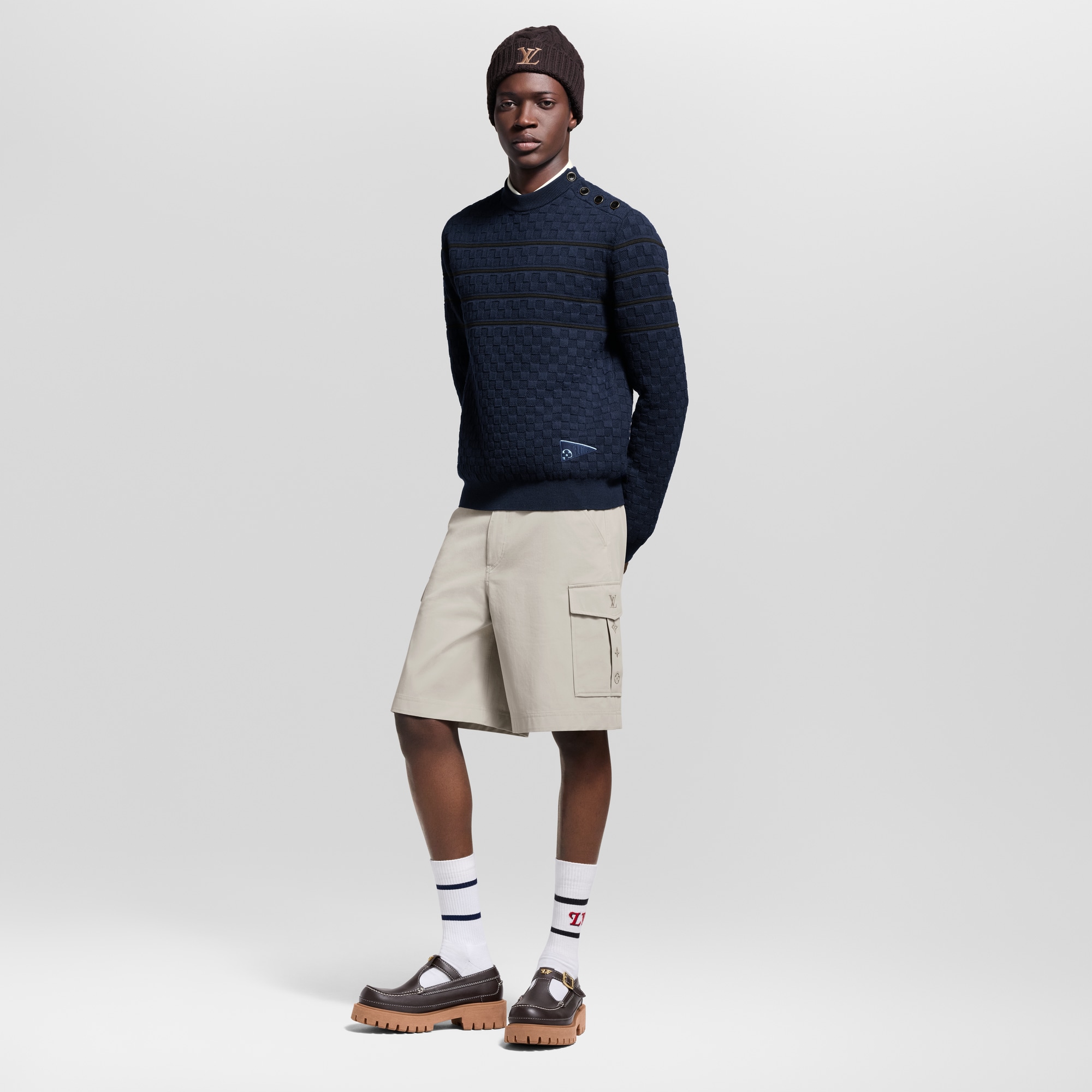 Jersey Damier con motivo de rayas  Hombre Prêt-à-Porter Todo Prêt-à-Porter | LOUIS VUITTON (Zoom de producto)