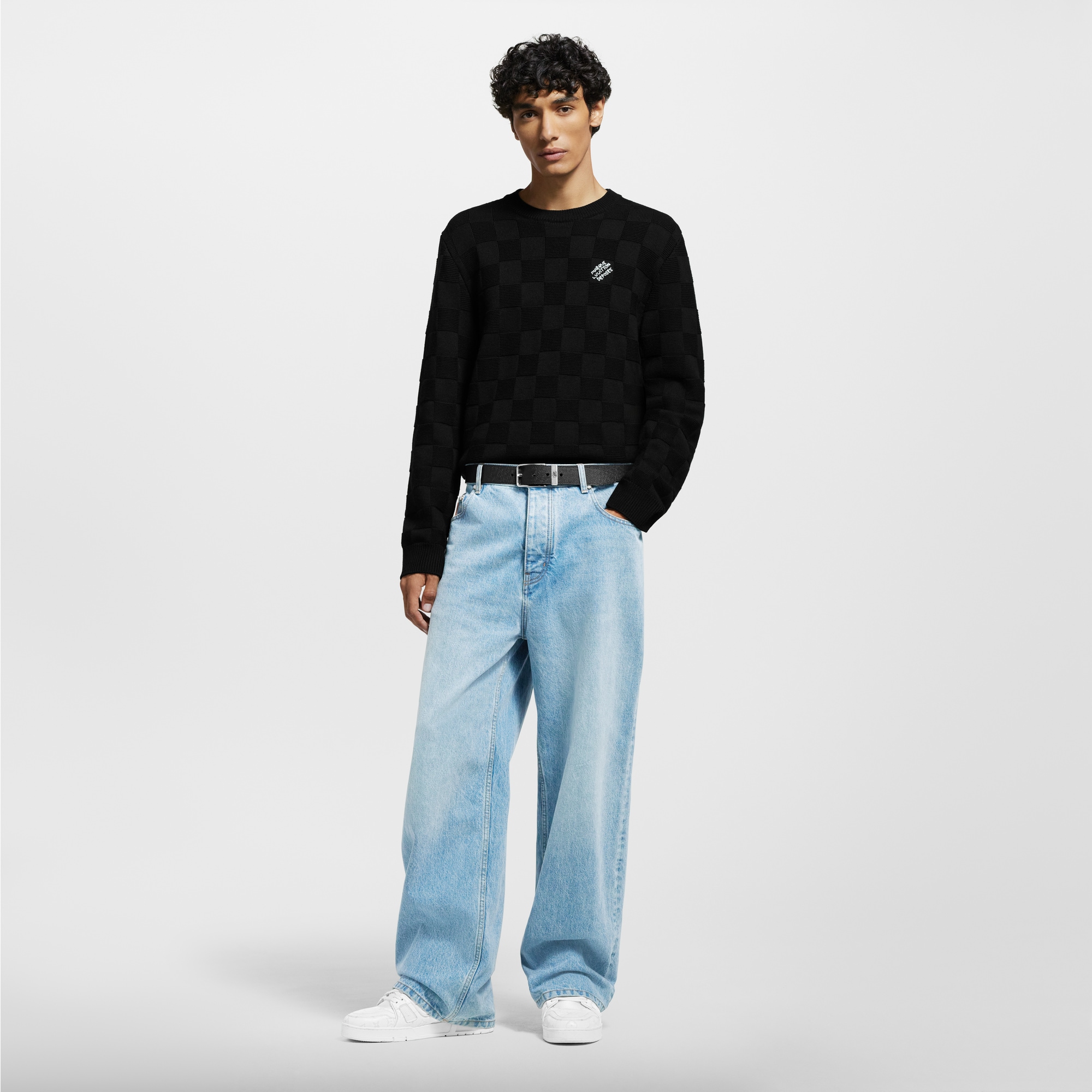 Jersey Damier de lana  Hombre Prêt-à-Porter Punto y sudaderas | LOUIS VUITTON (Zoom de producto)
